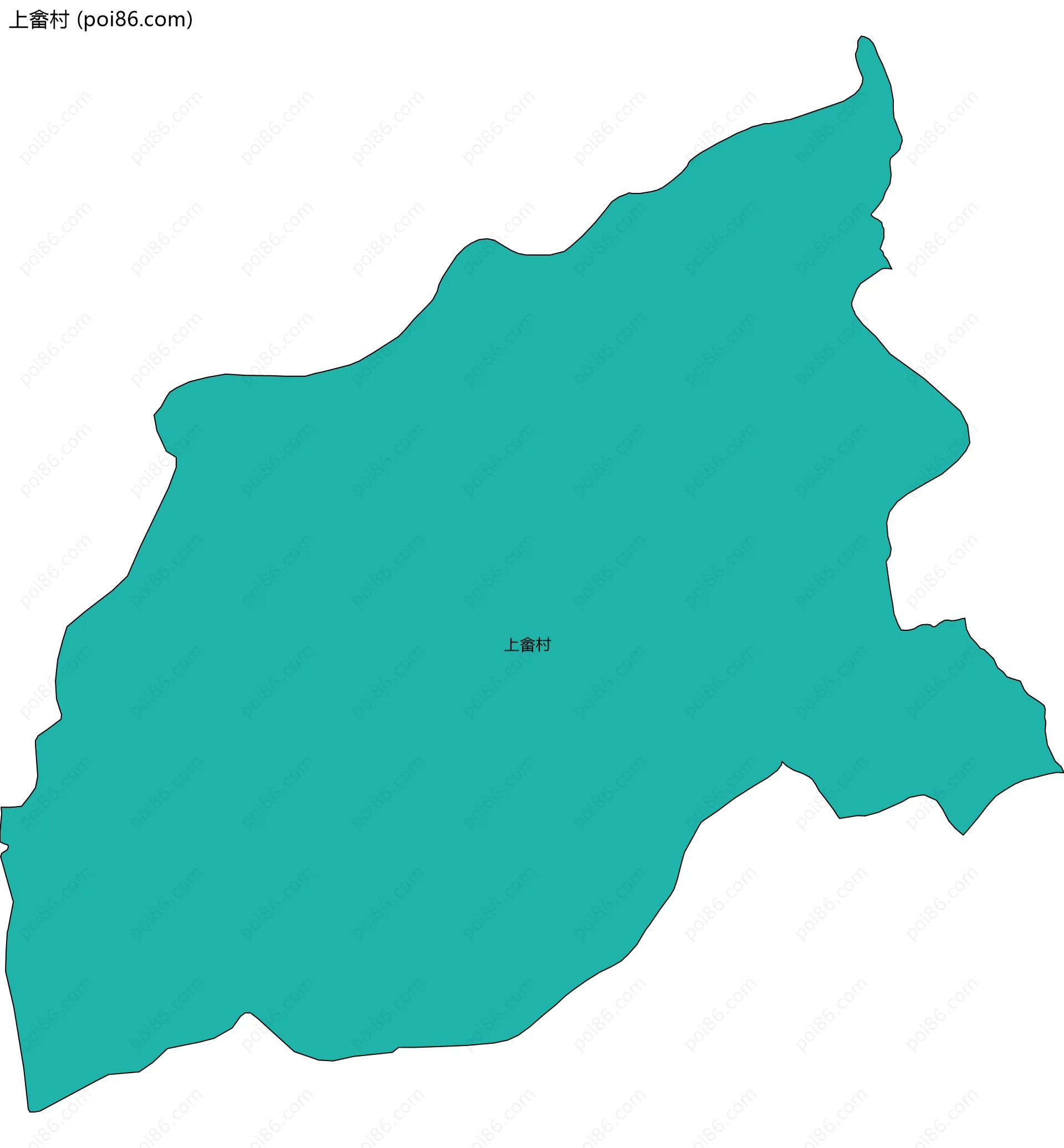 上畲村边界地图