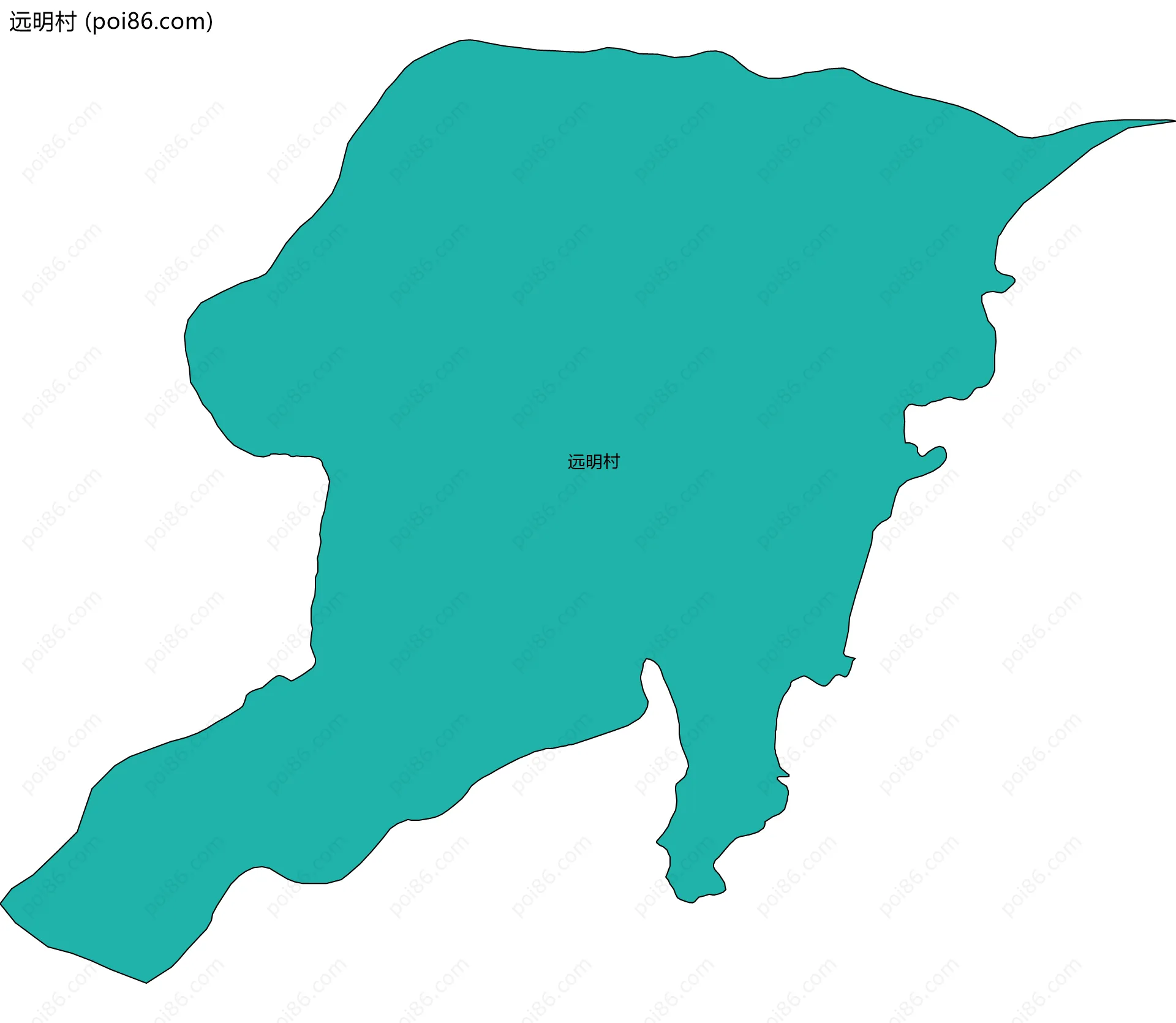远明村边界地图