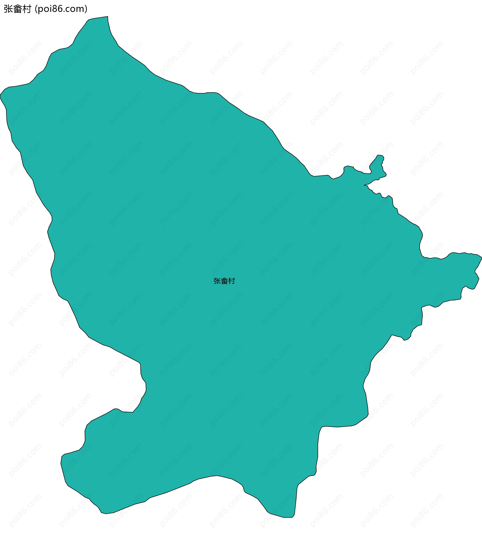 张畲村边界地图