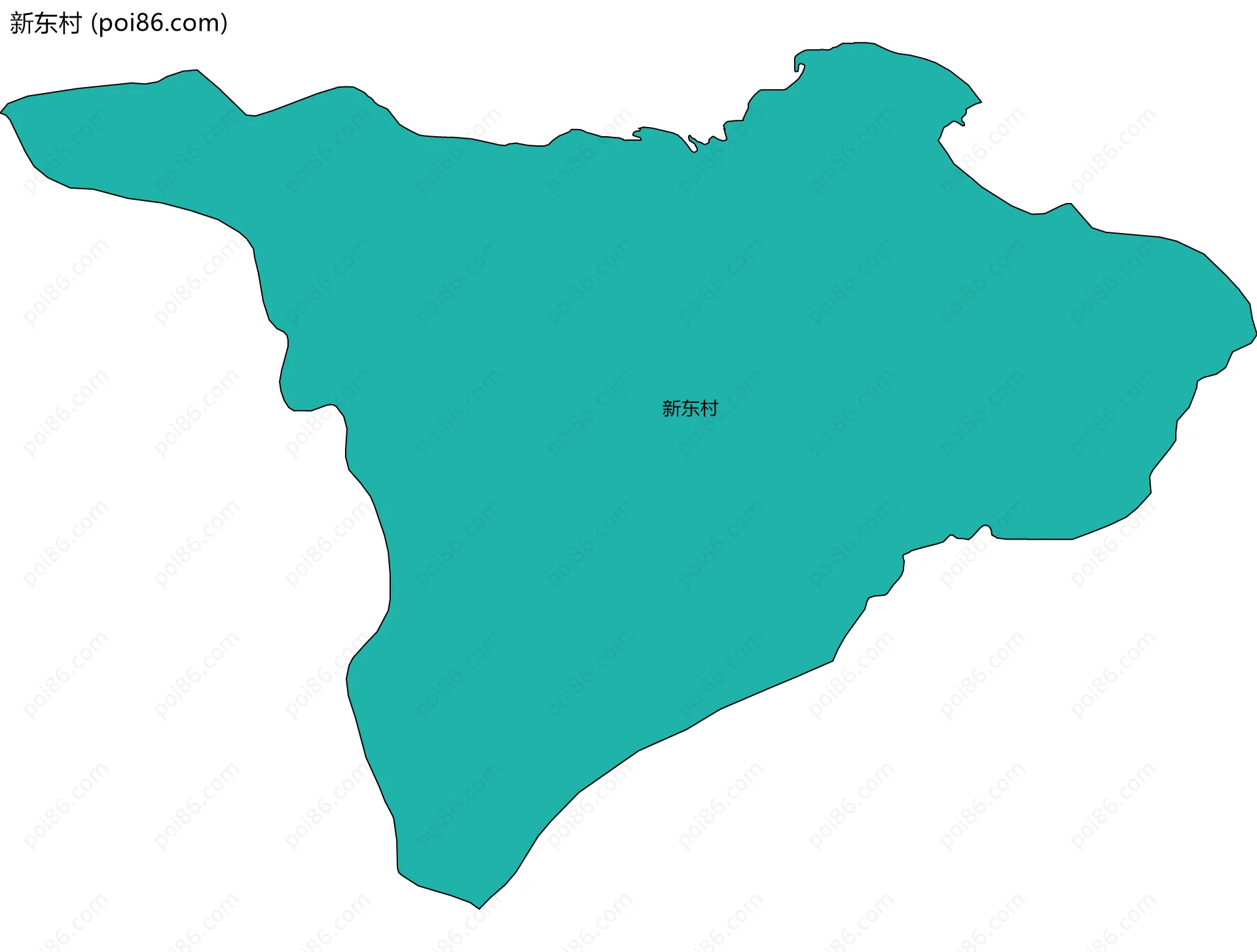 新东村边界地图
