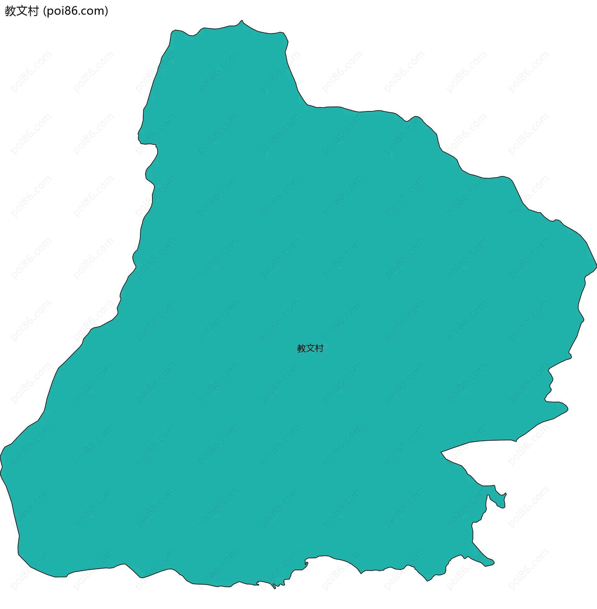 教文村边界地图