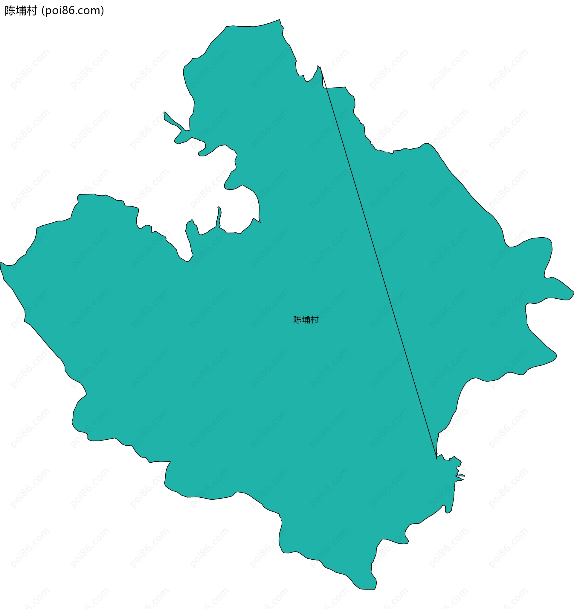 陈埔村边界地图