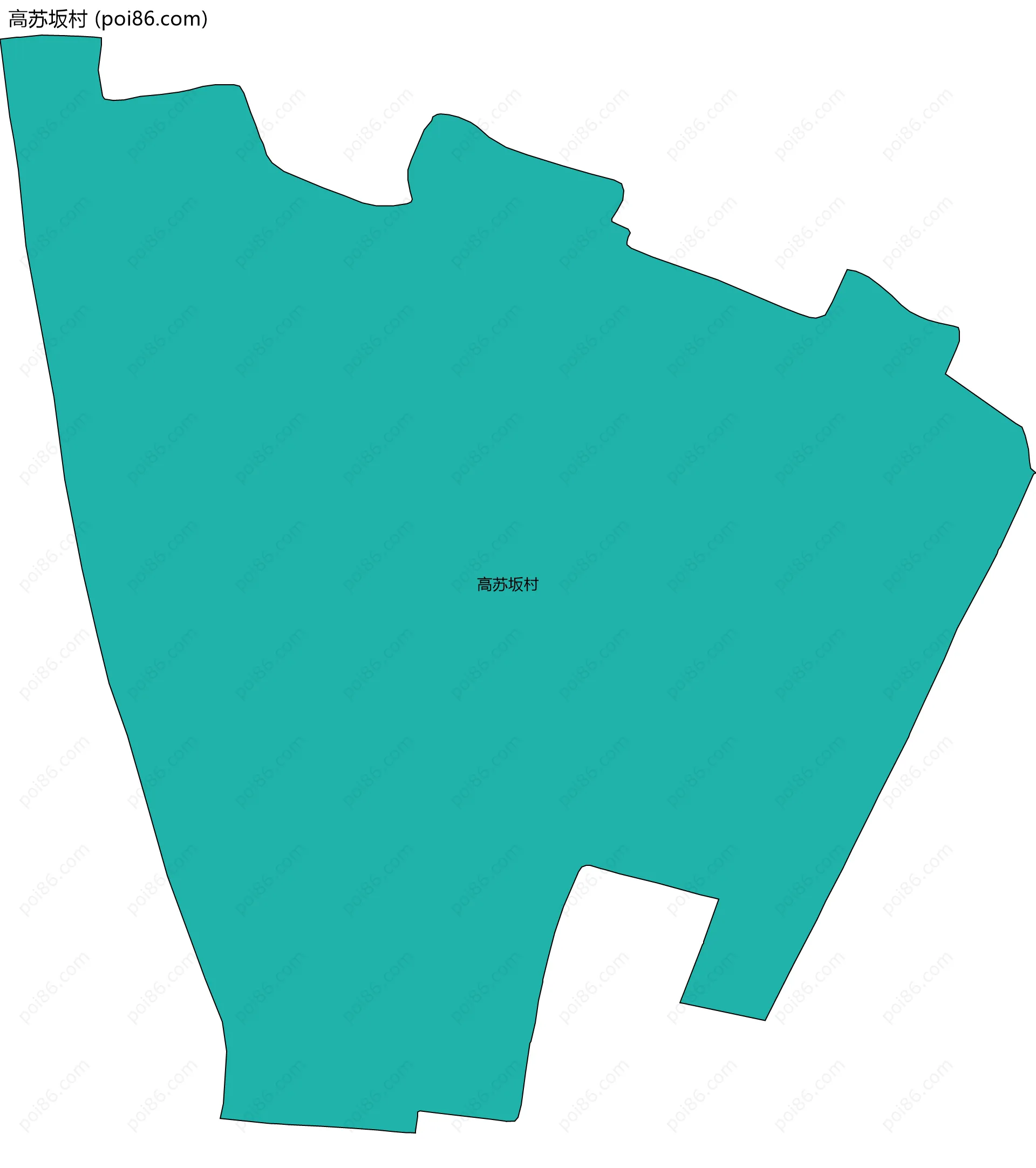 高苏坂村边界地图