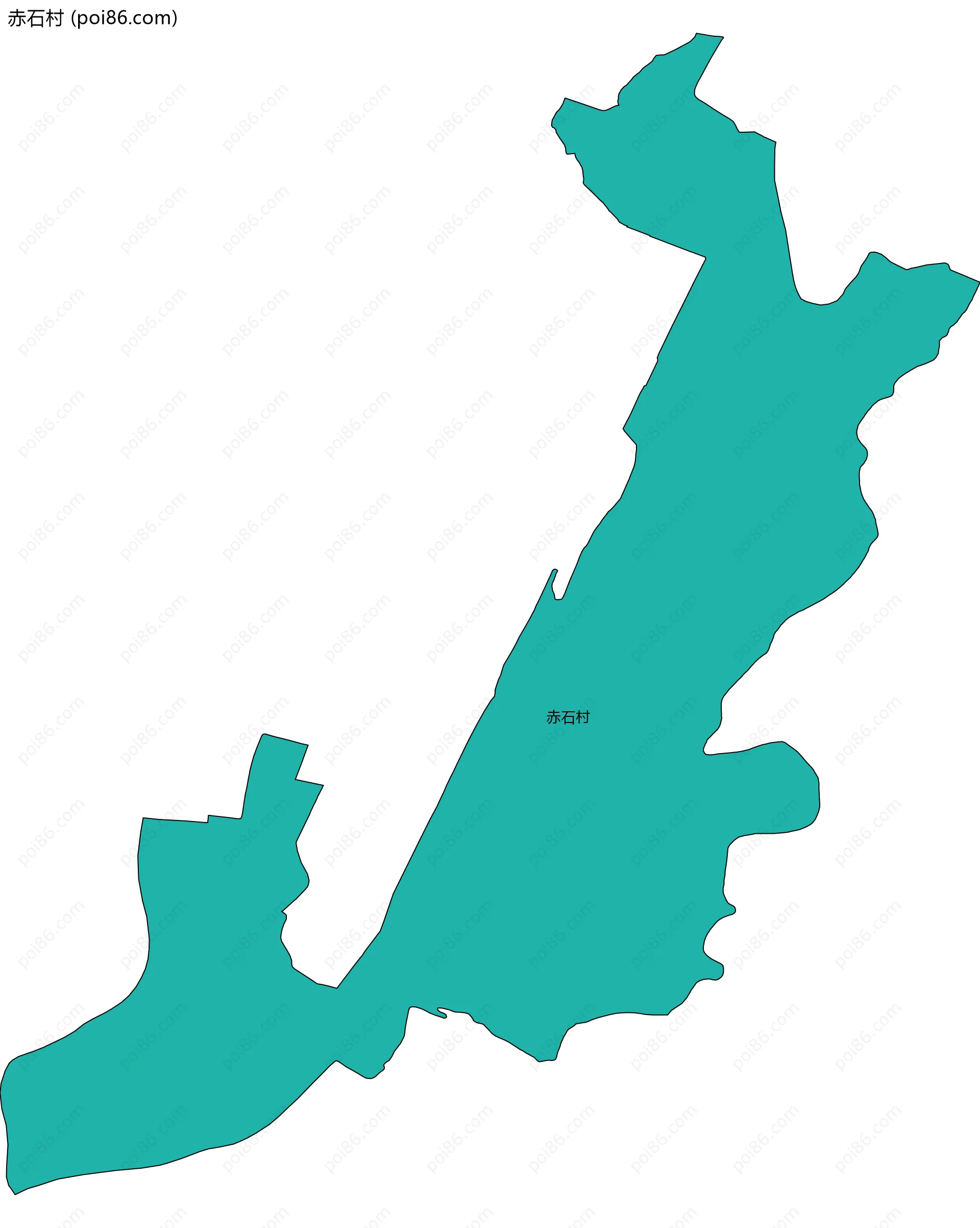 赤石村边界地图