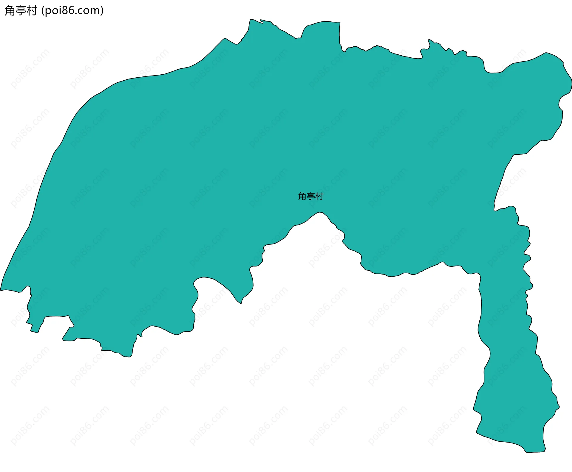 角亭村边界地图