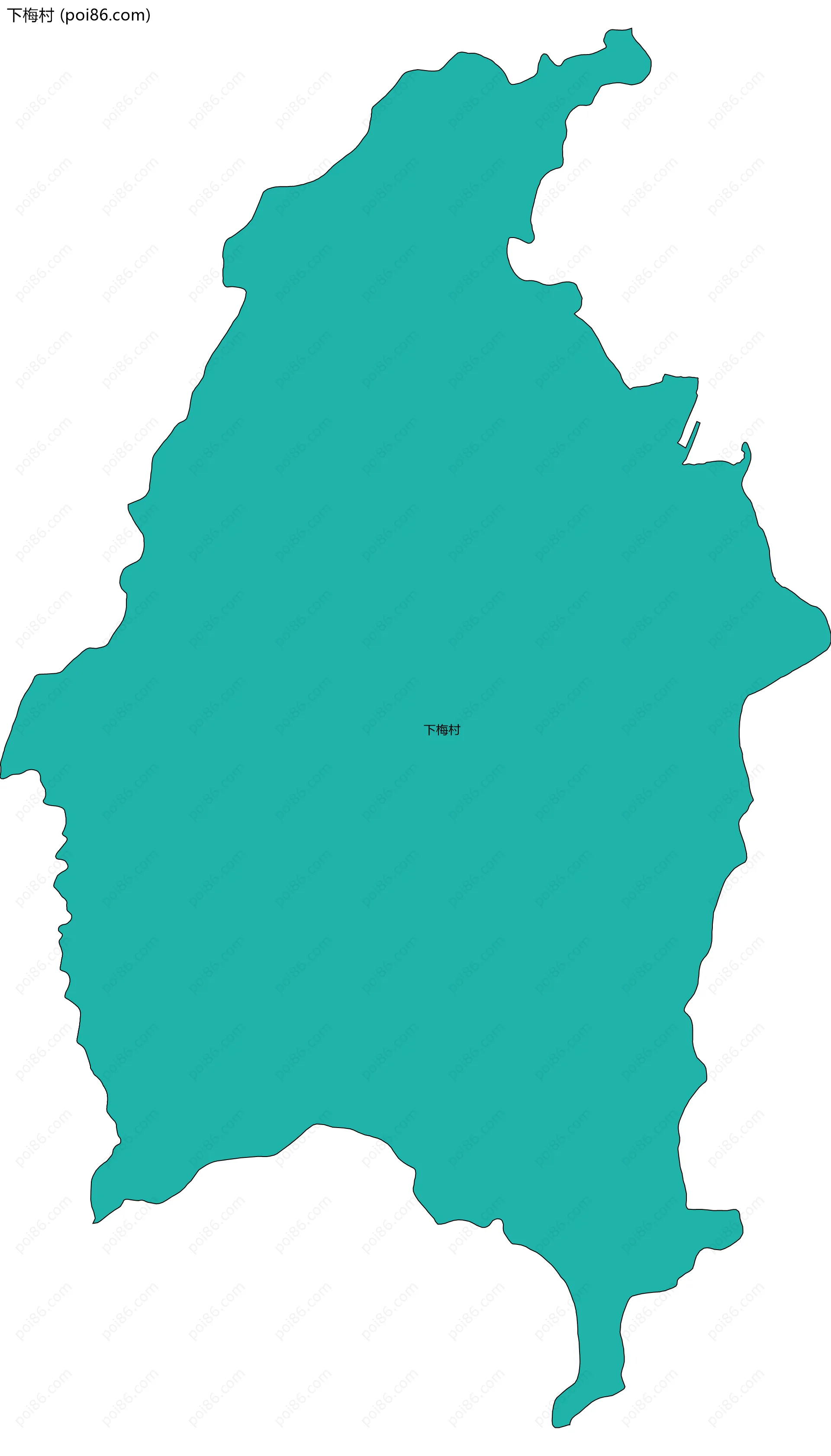 下梅村边界地图