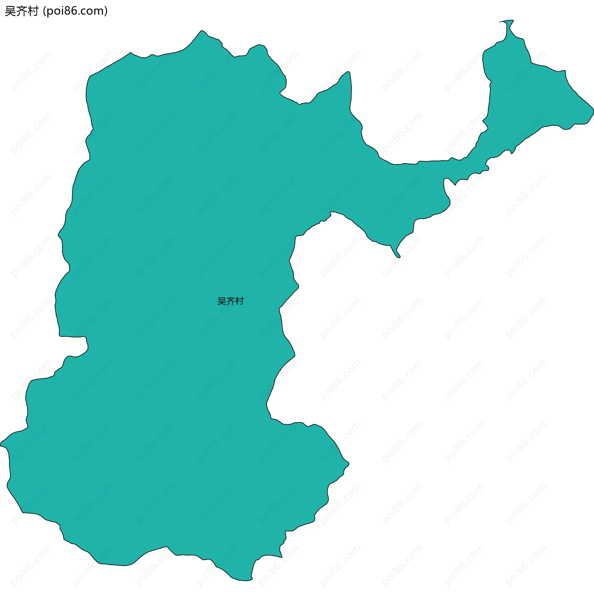 吴齐村边界地图