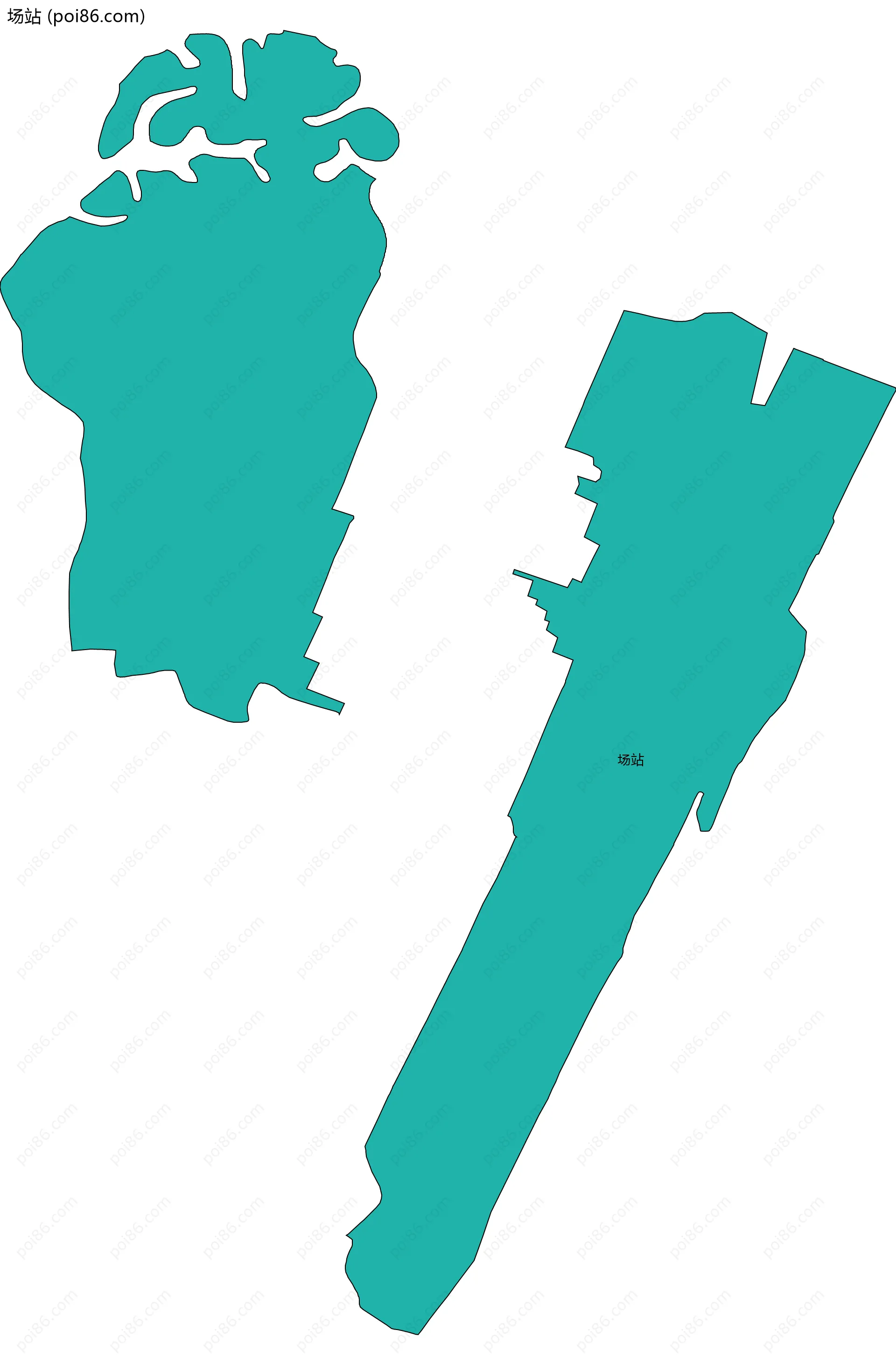 场站边界地图