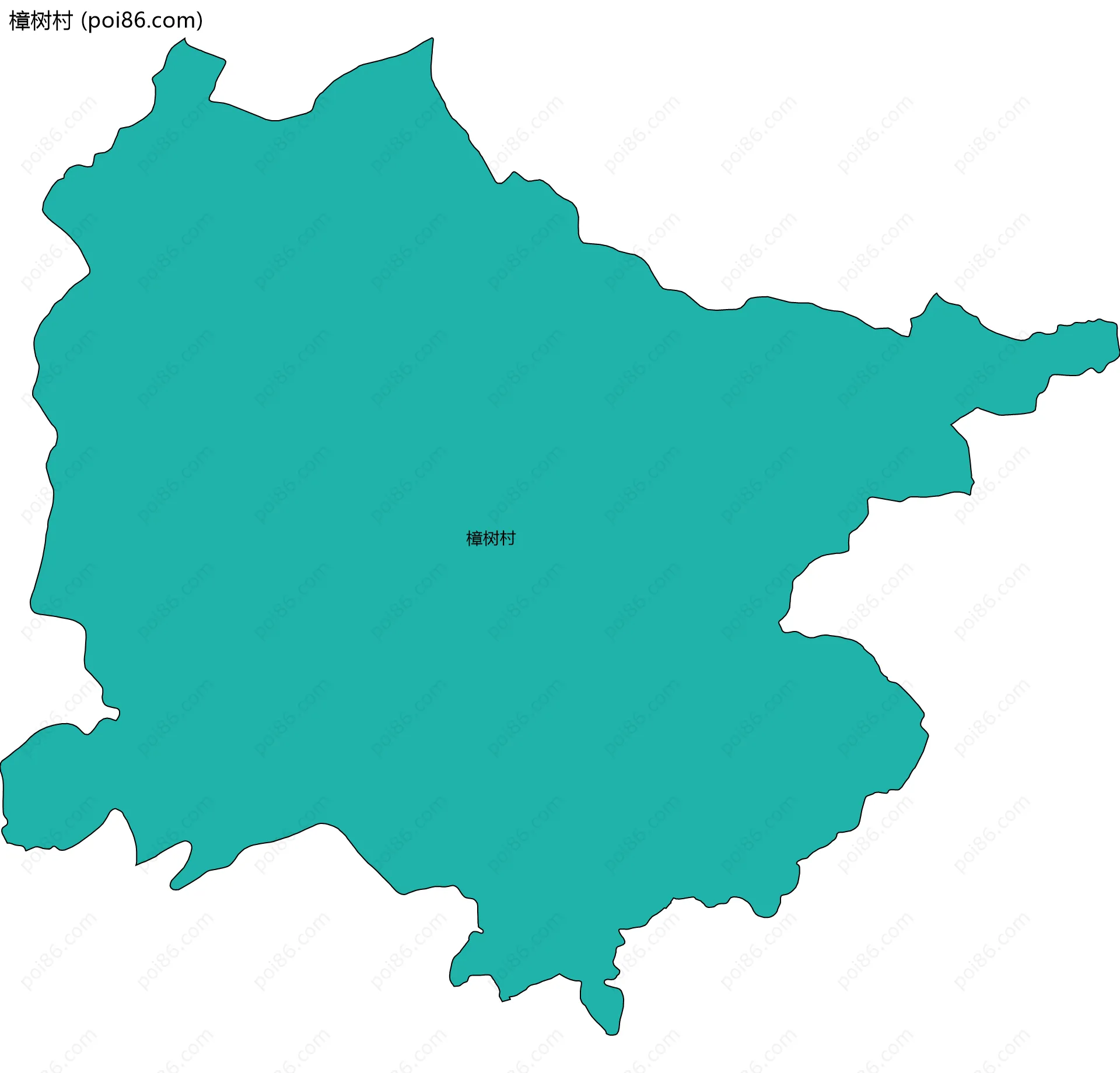 樟树村边界地图