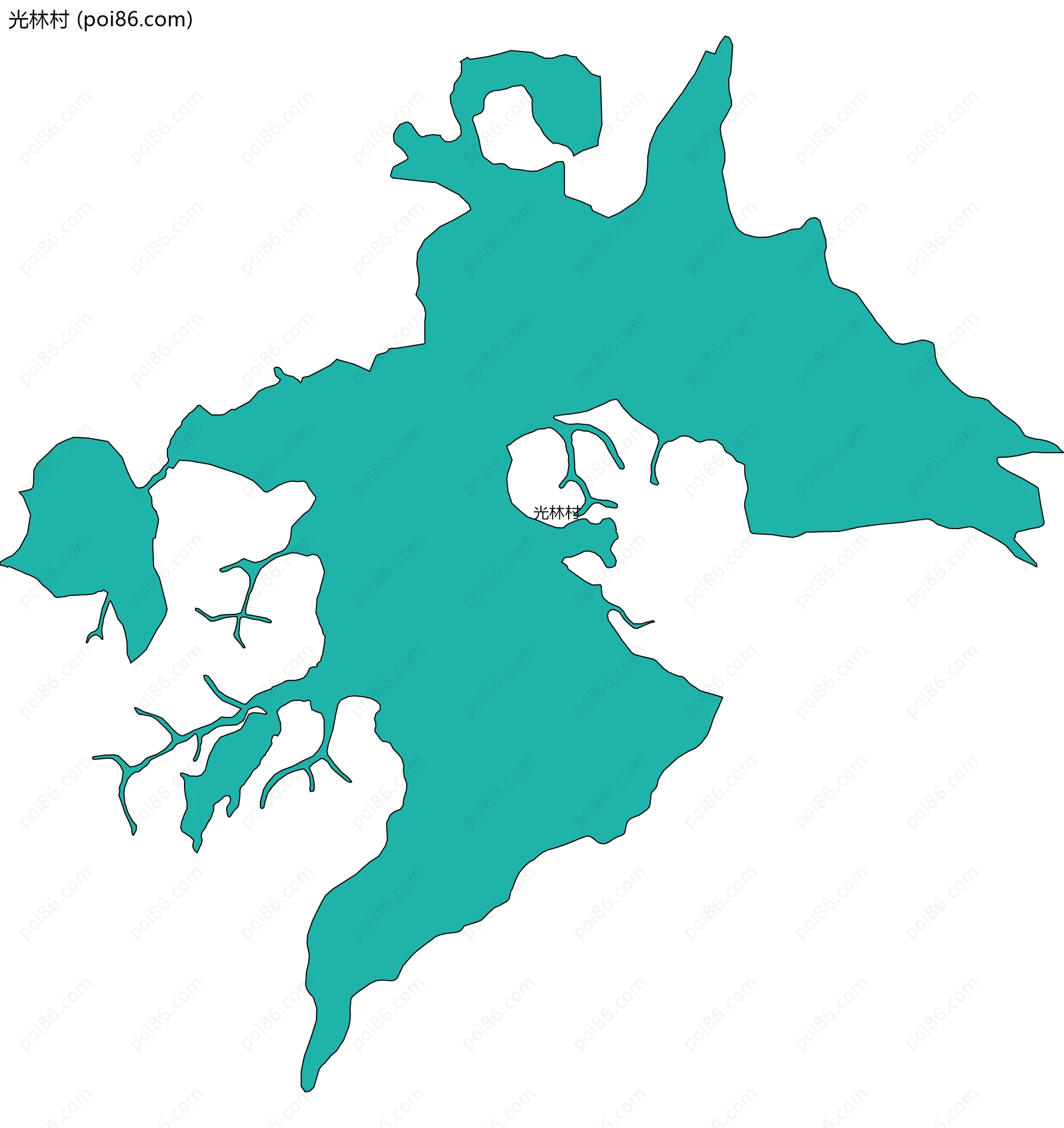 光林村边界地图