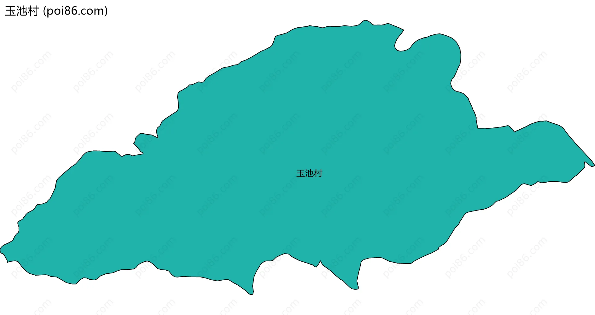 玉池村边界地图