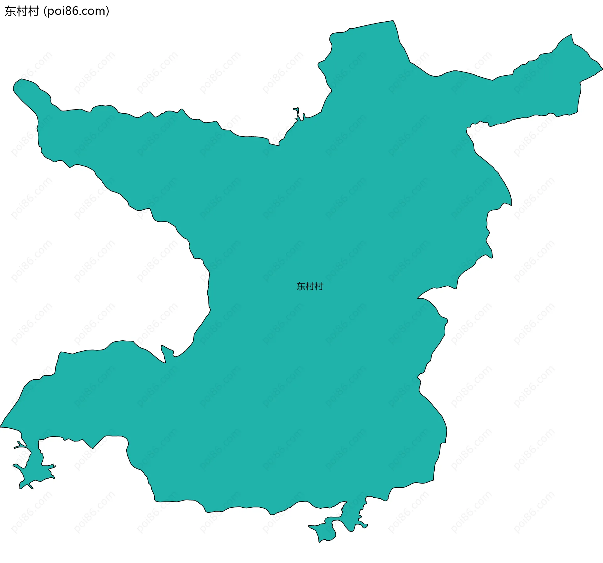 东村村边界地图