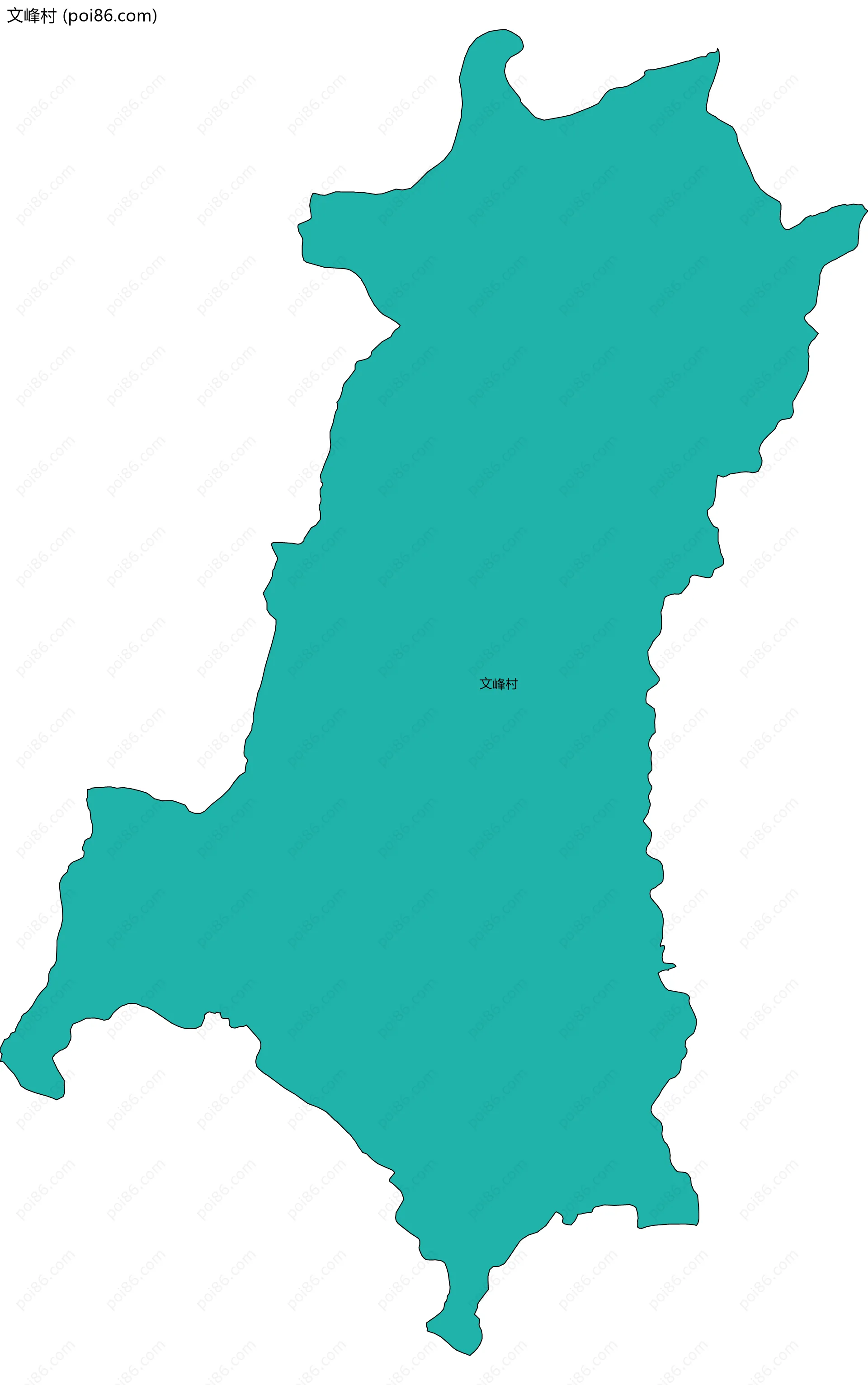 文峰村边界地图