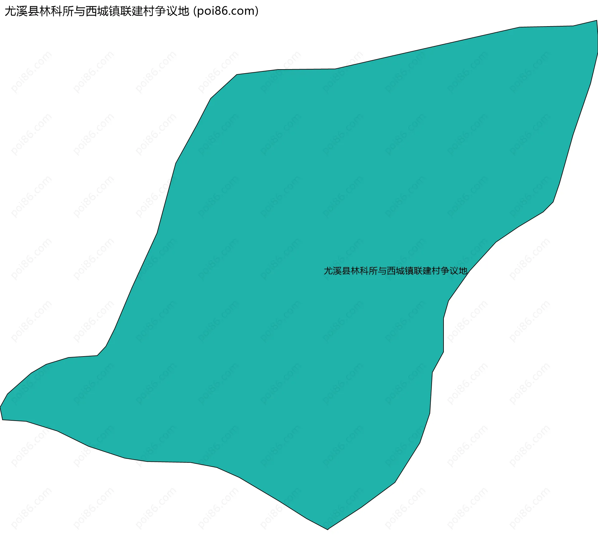 尤溪县林科所与西城镇联建村争议地边界地图