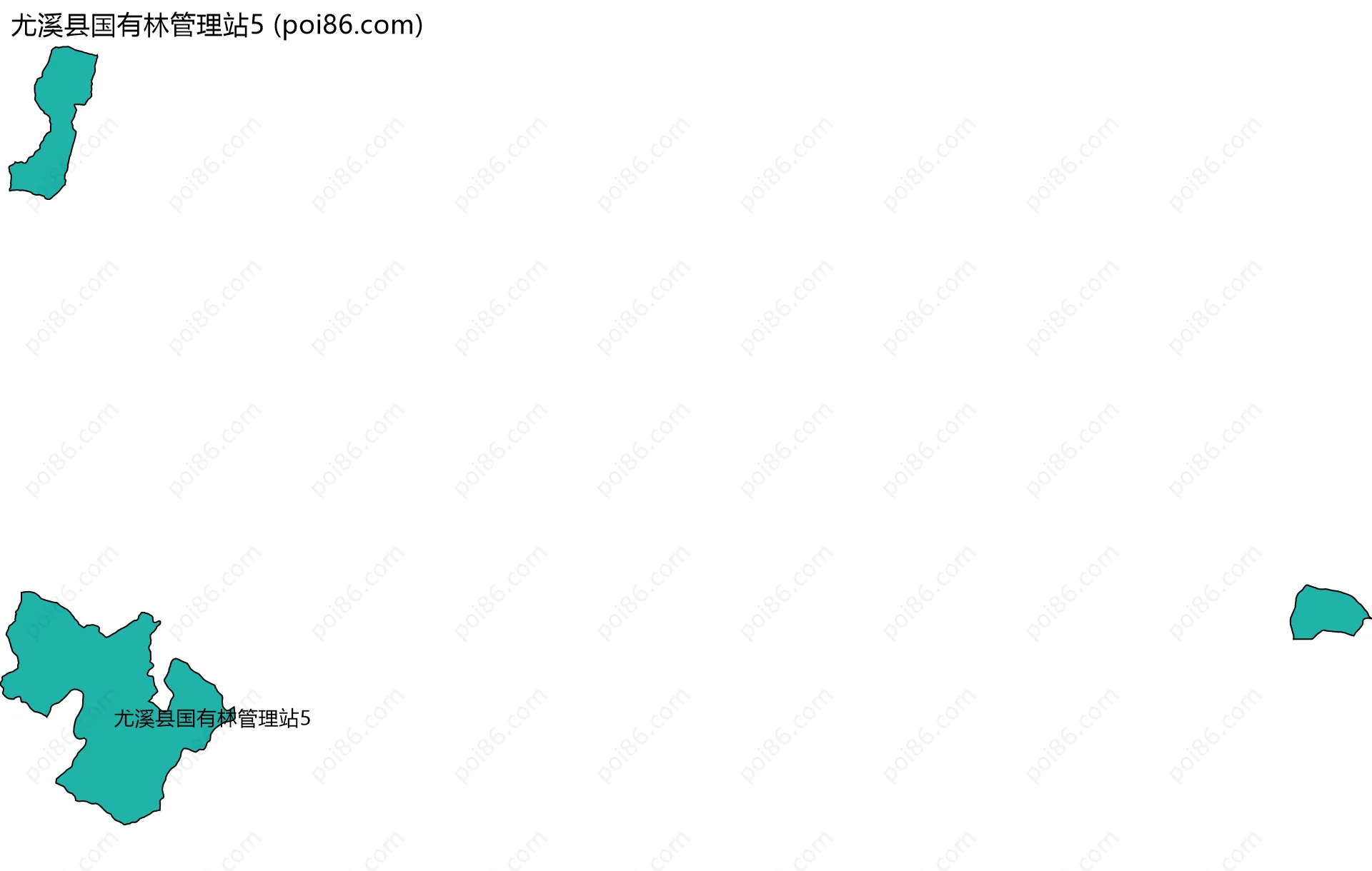 尤溪县国有林管理站5边界地图