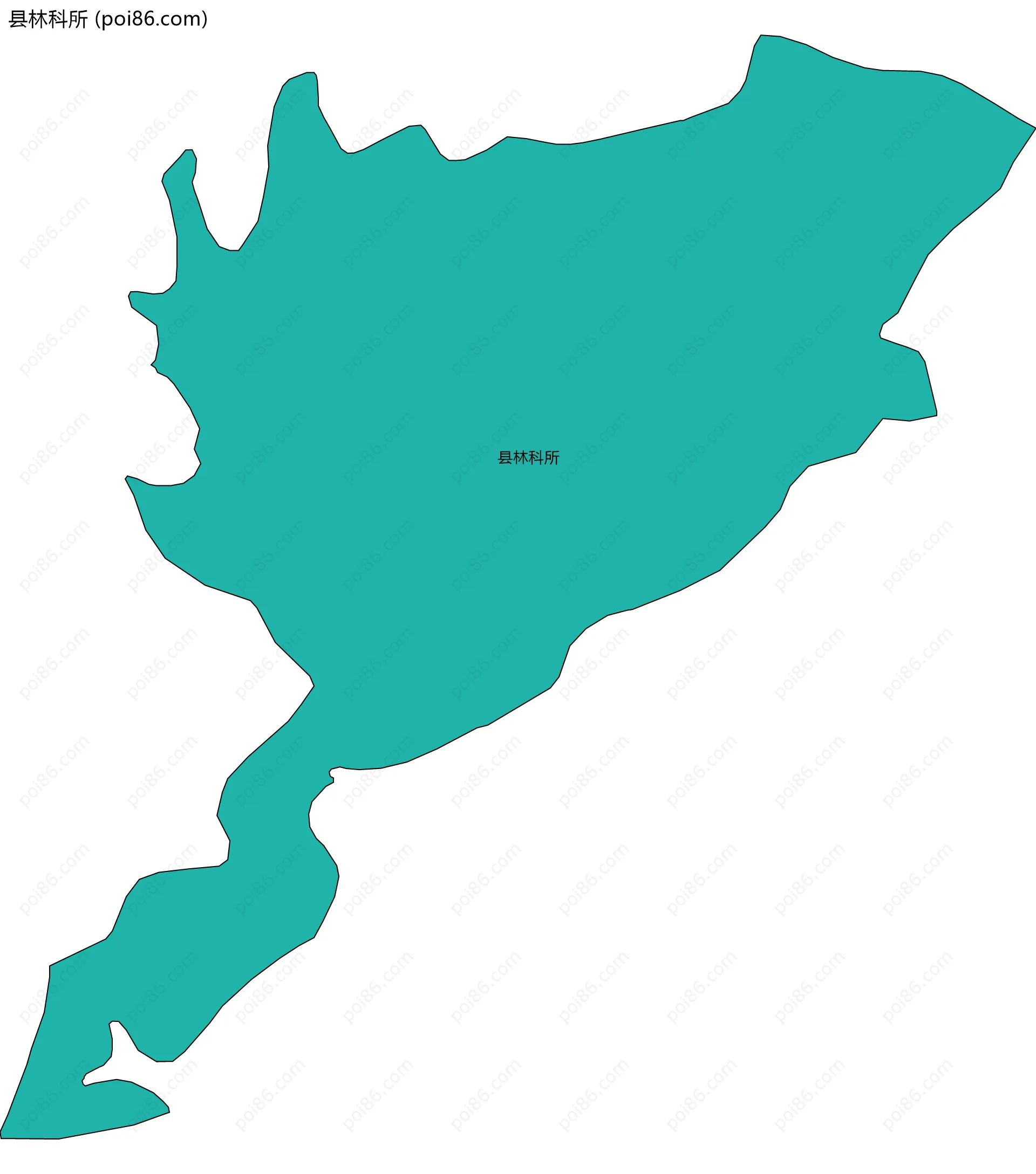 县林科所边界地图