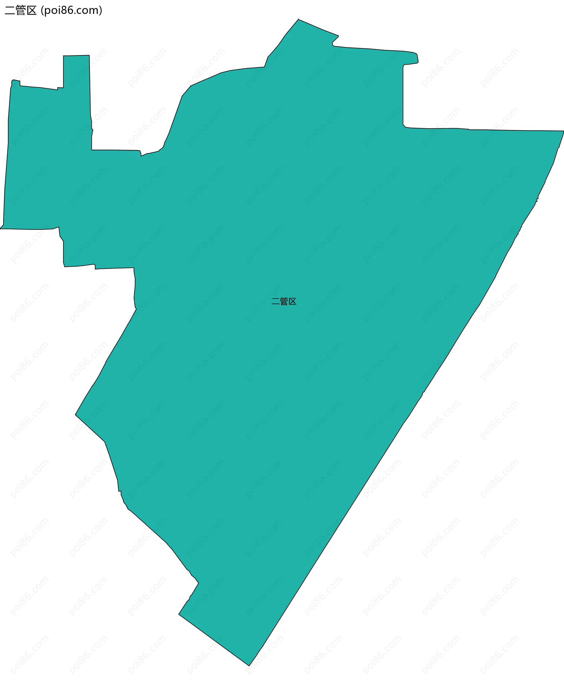 二管区边界地图