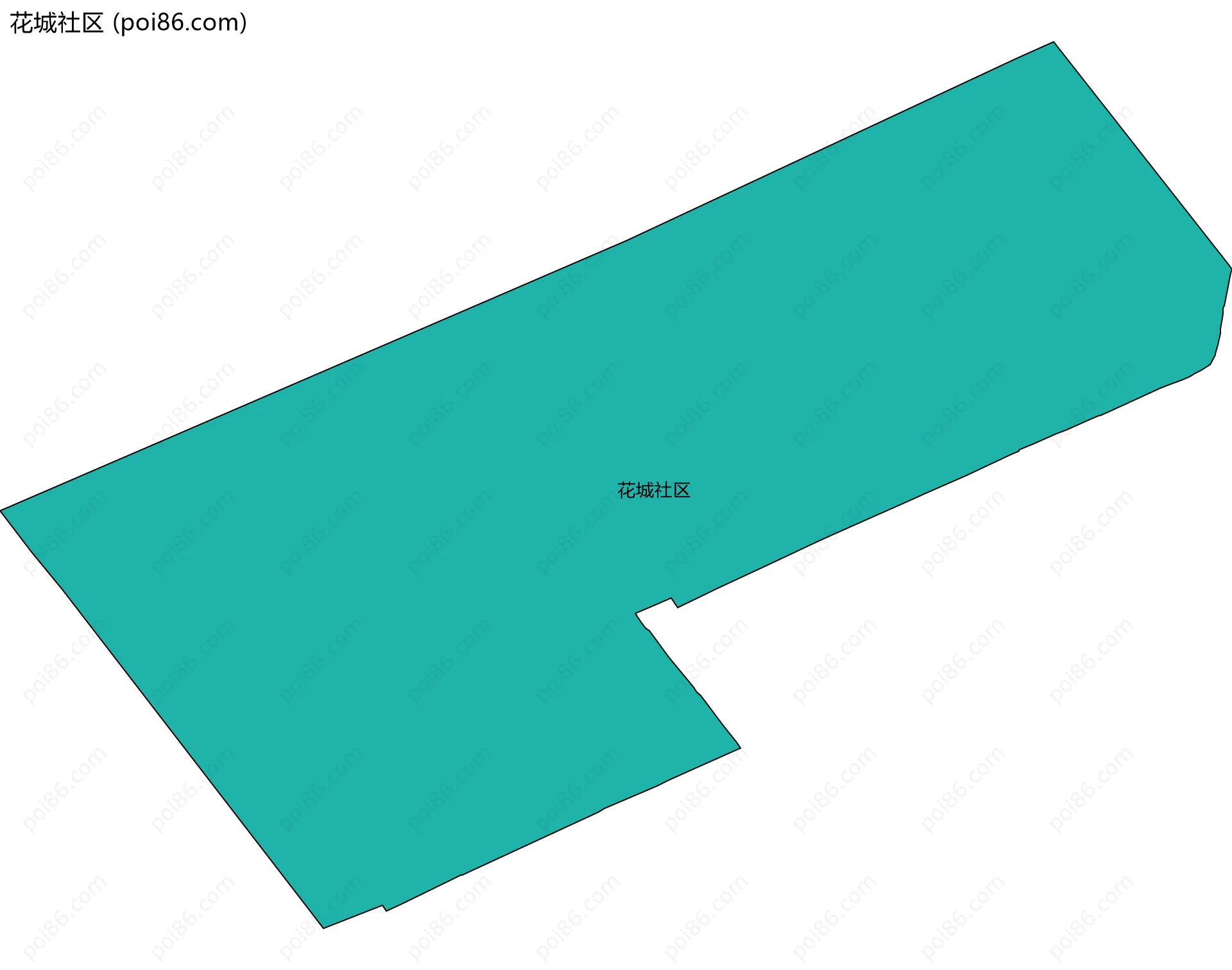 花城社区边界地图