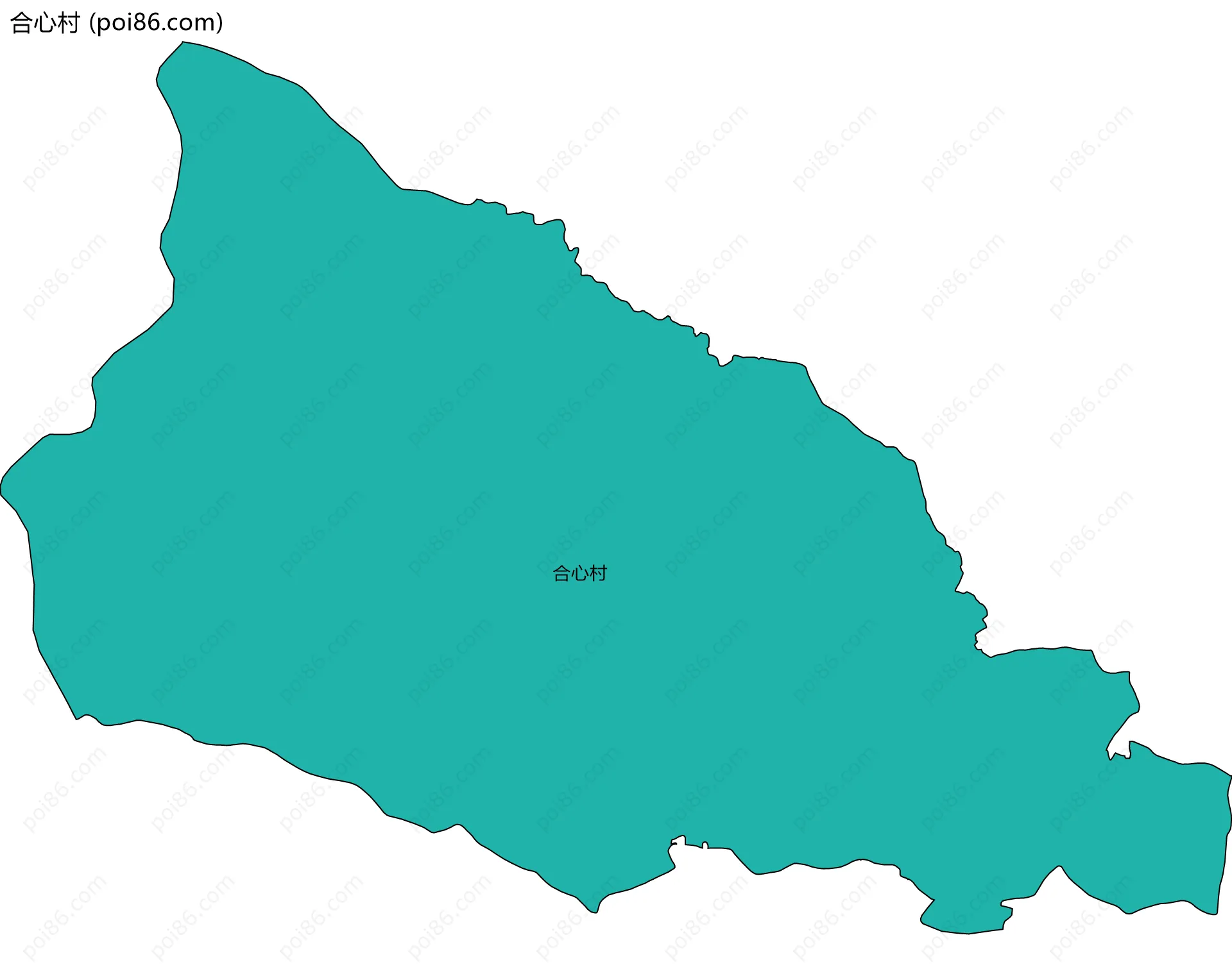 合心村边界地图