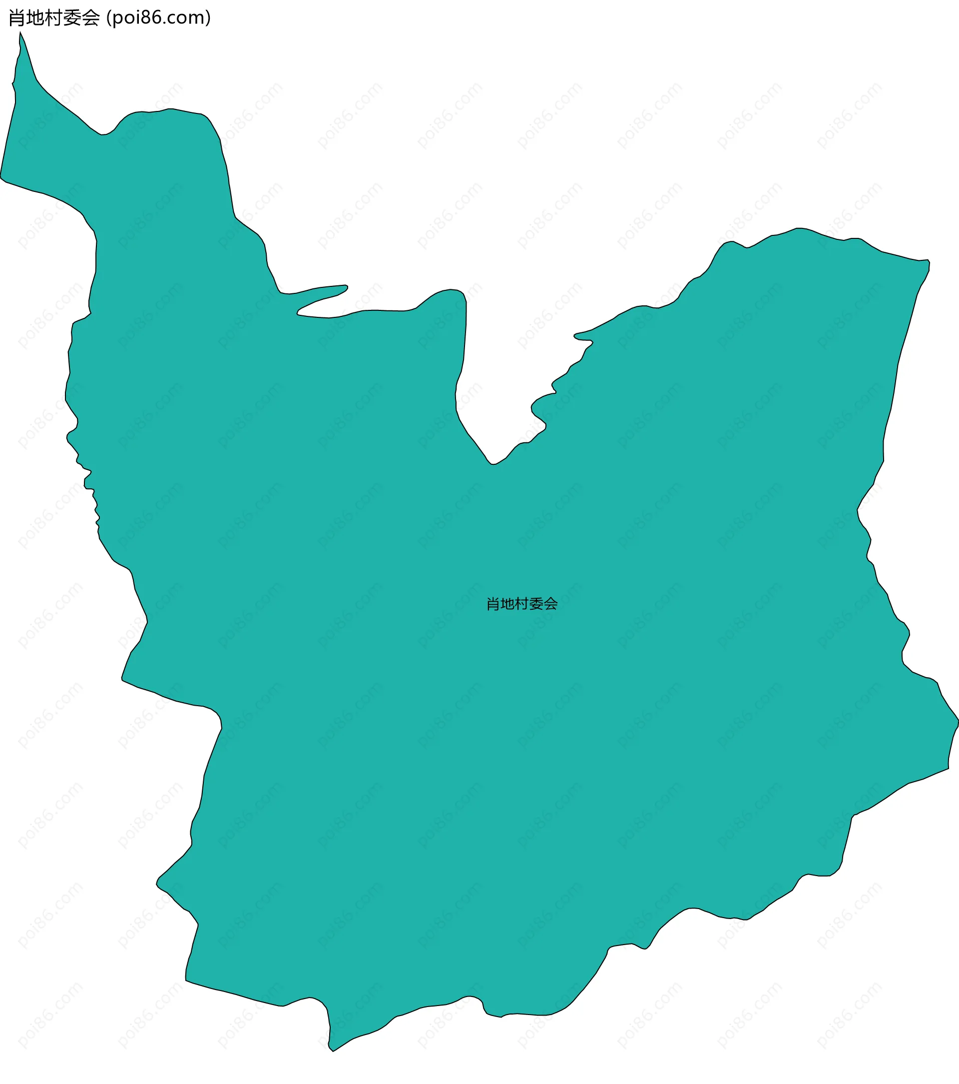 肖地村委会边界地图