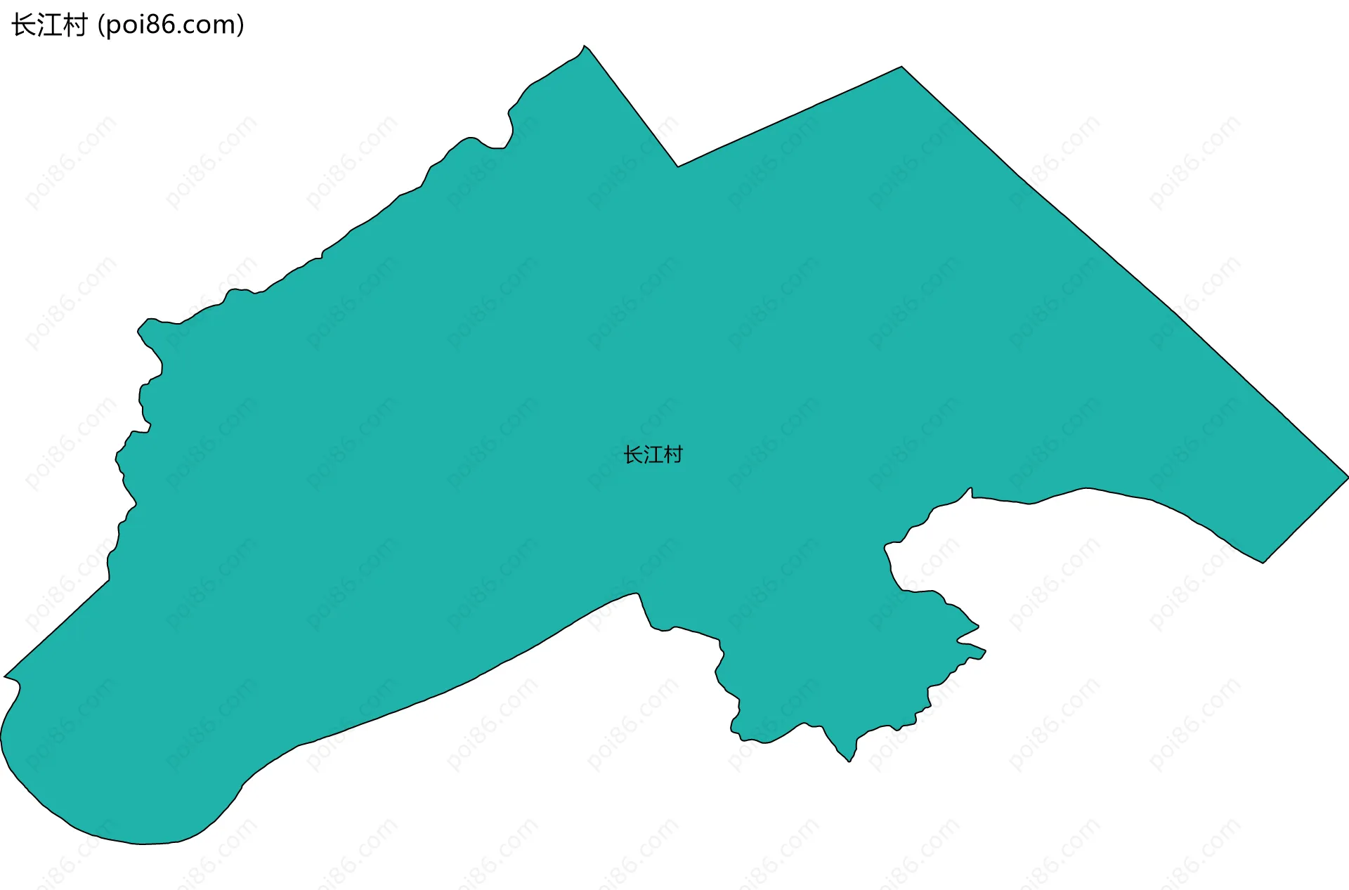 长江村边界地图