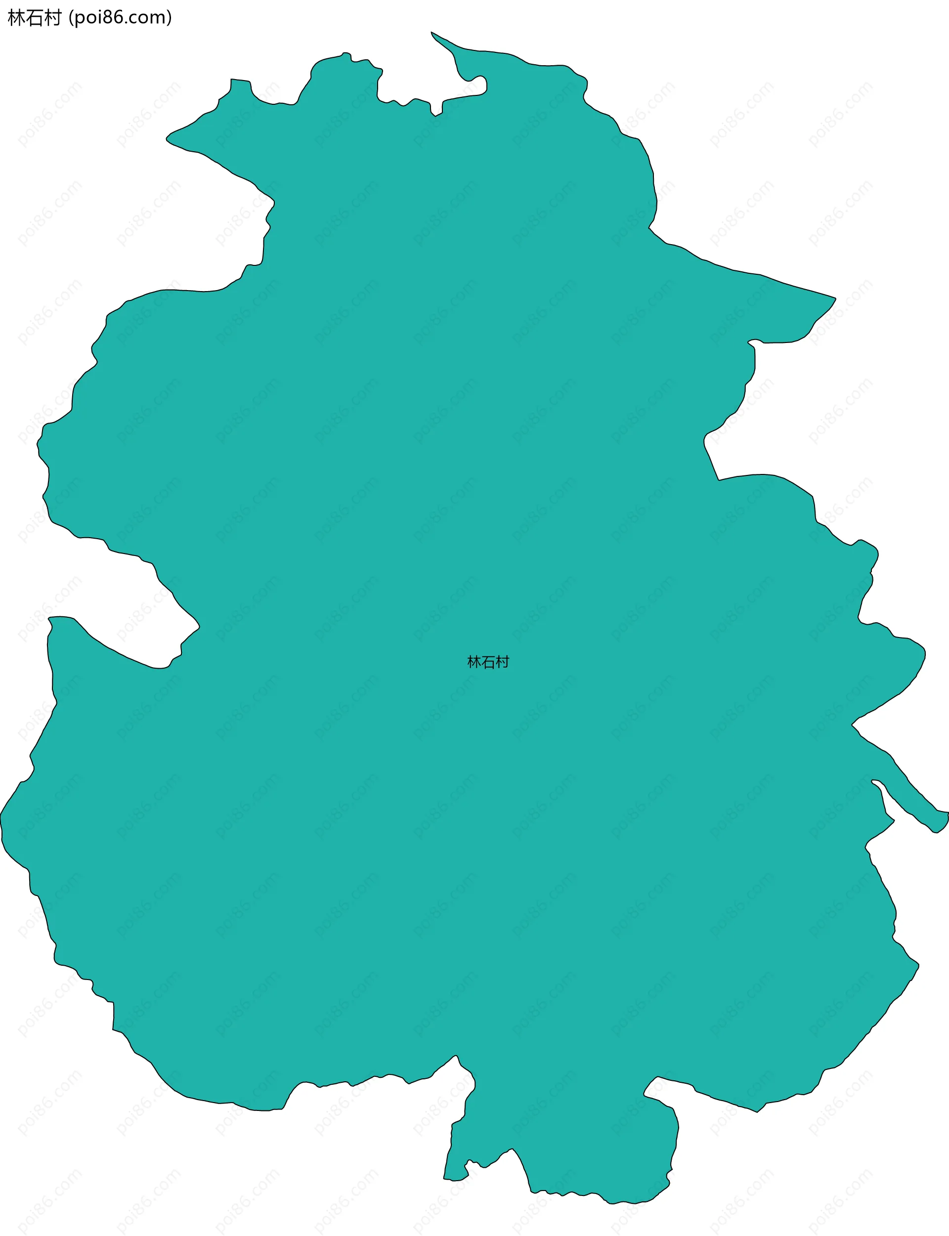 林石村边界地图