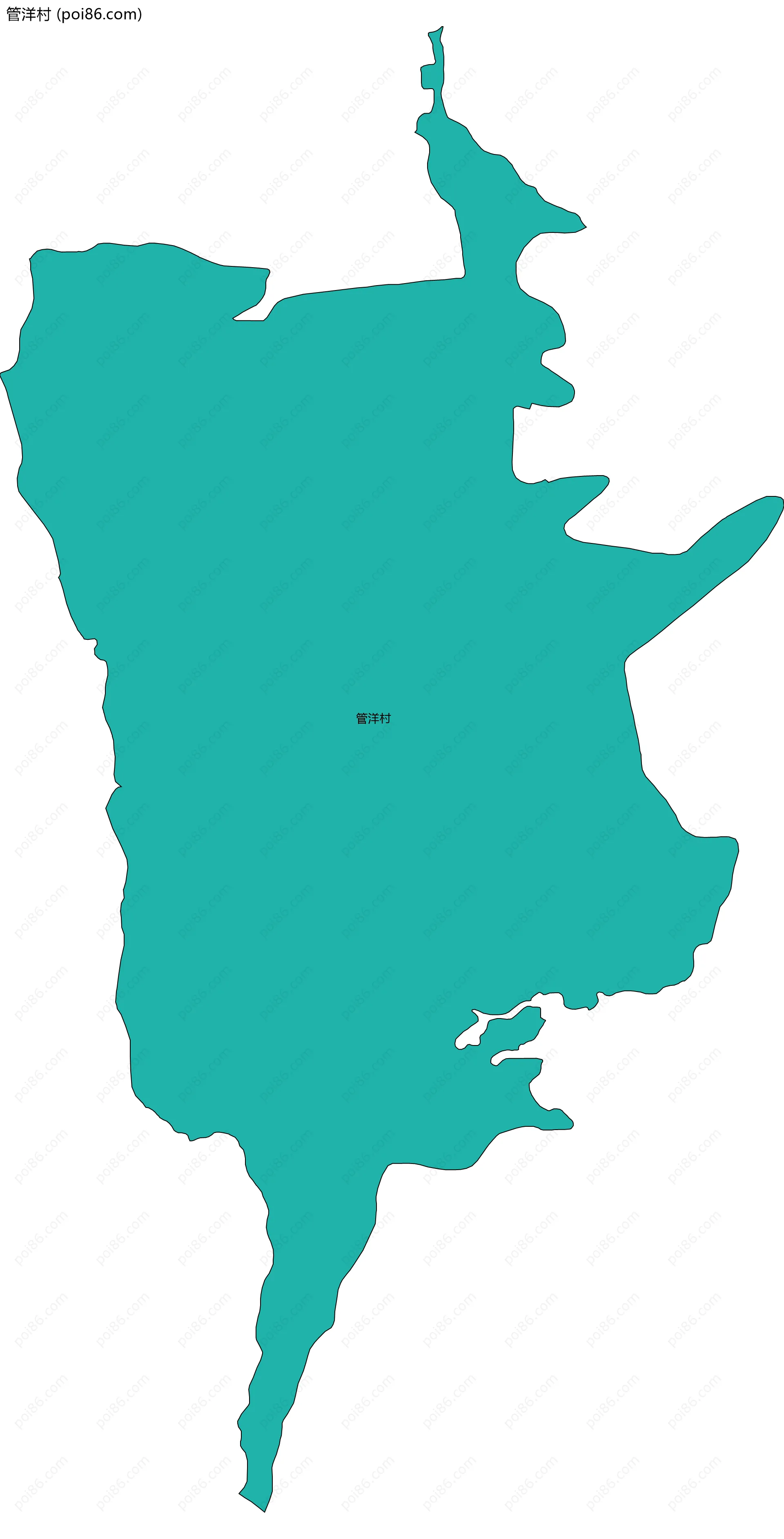 管洋村边界地图