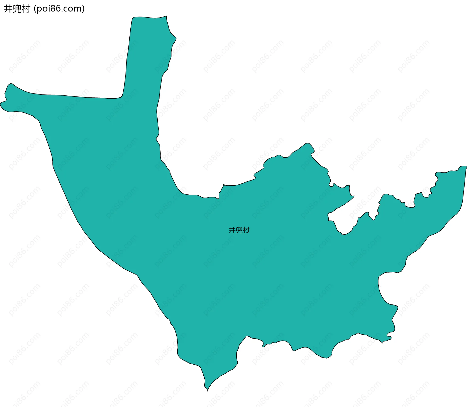 井兜村边界地图