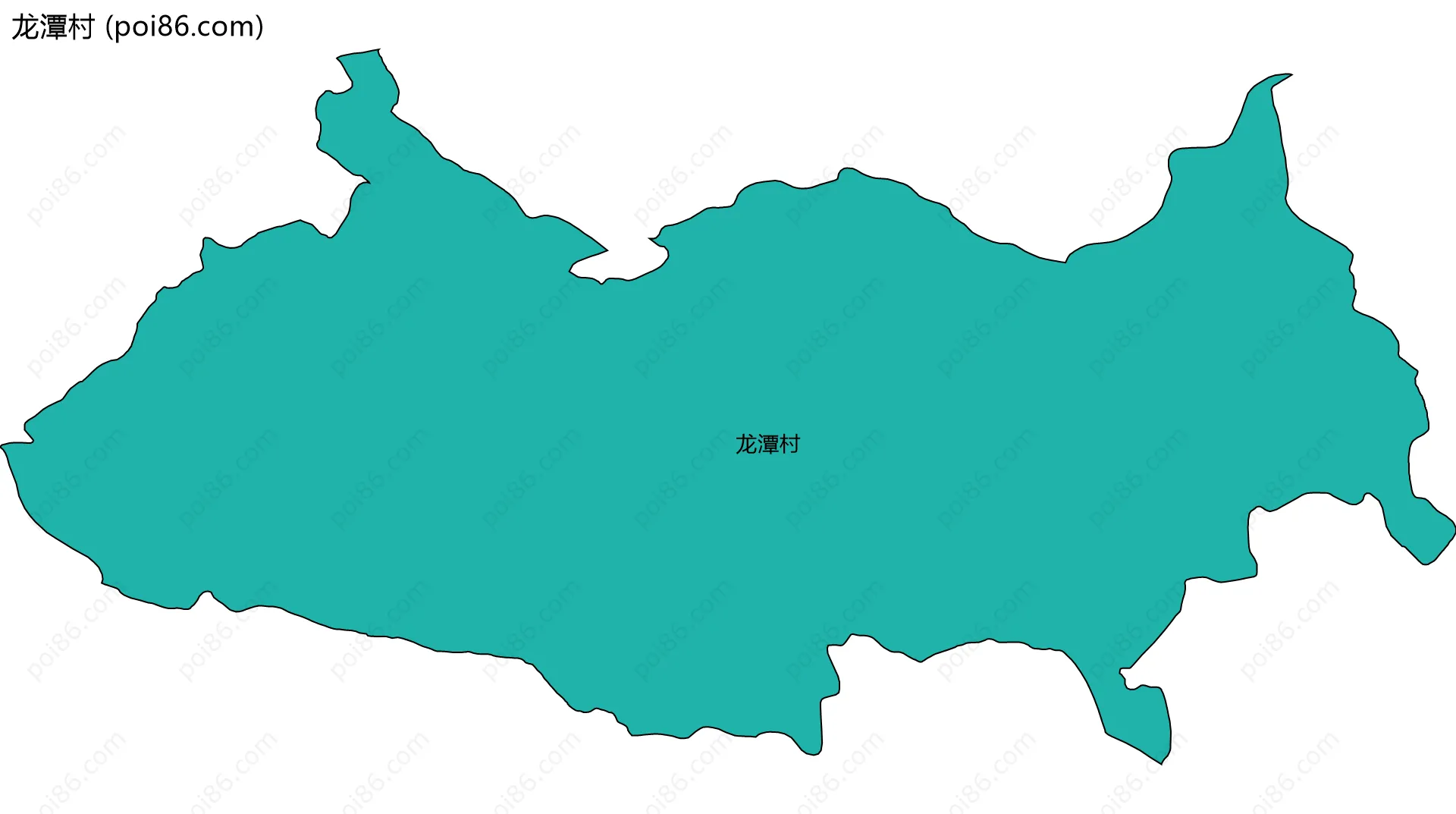 龙潭村边界地图