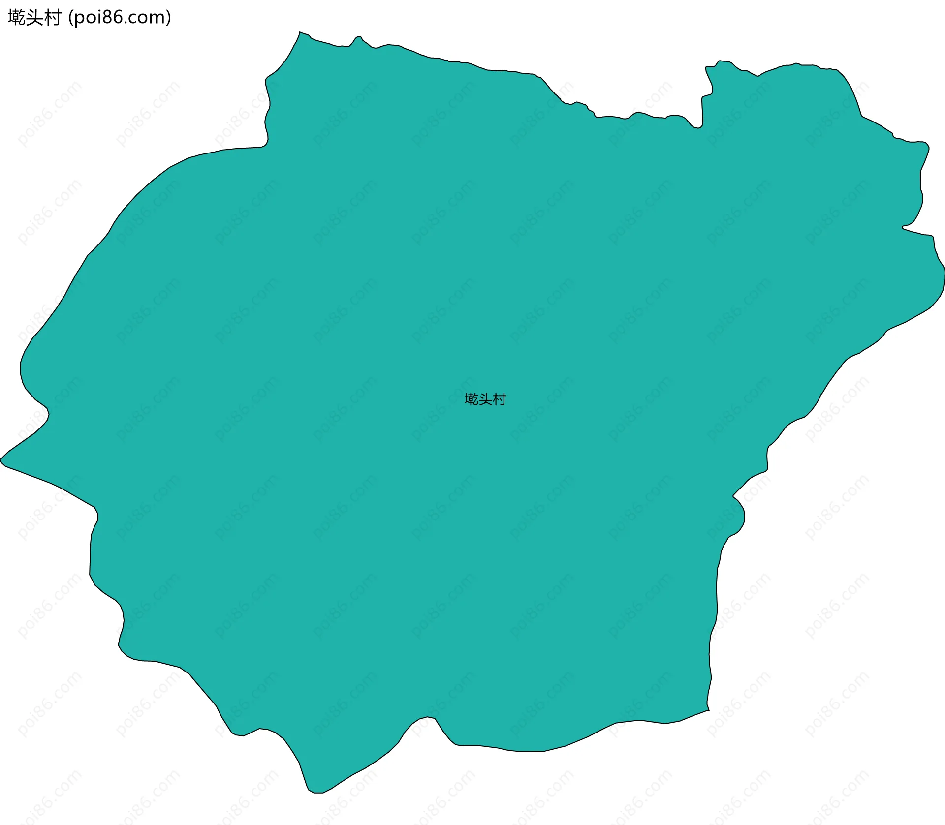 墘头村边界地图