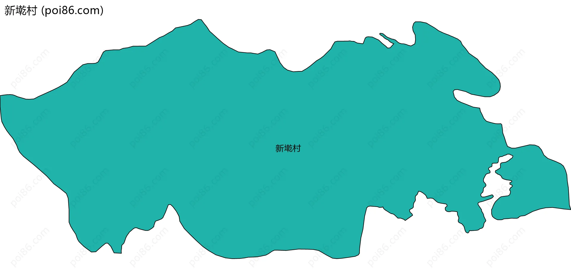 新墘村边界地图