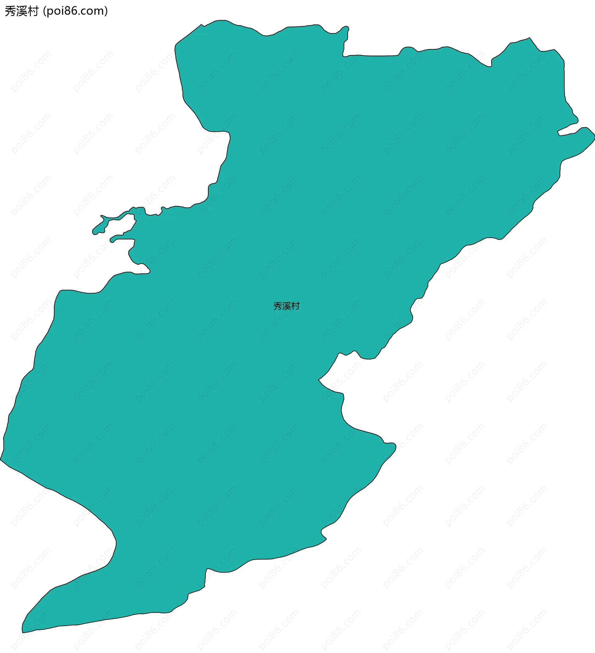 秀溪村边界地图