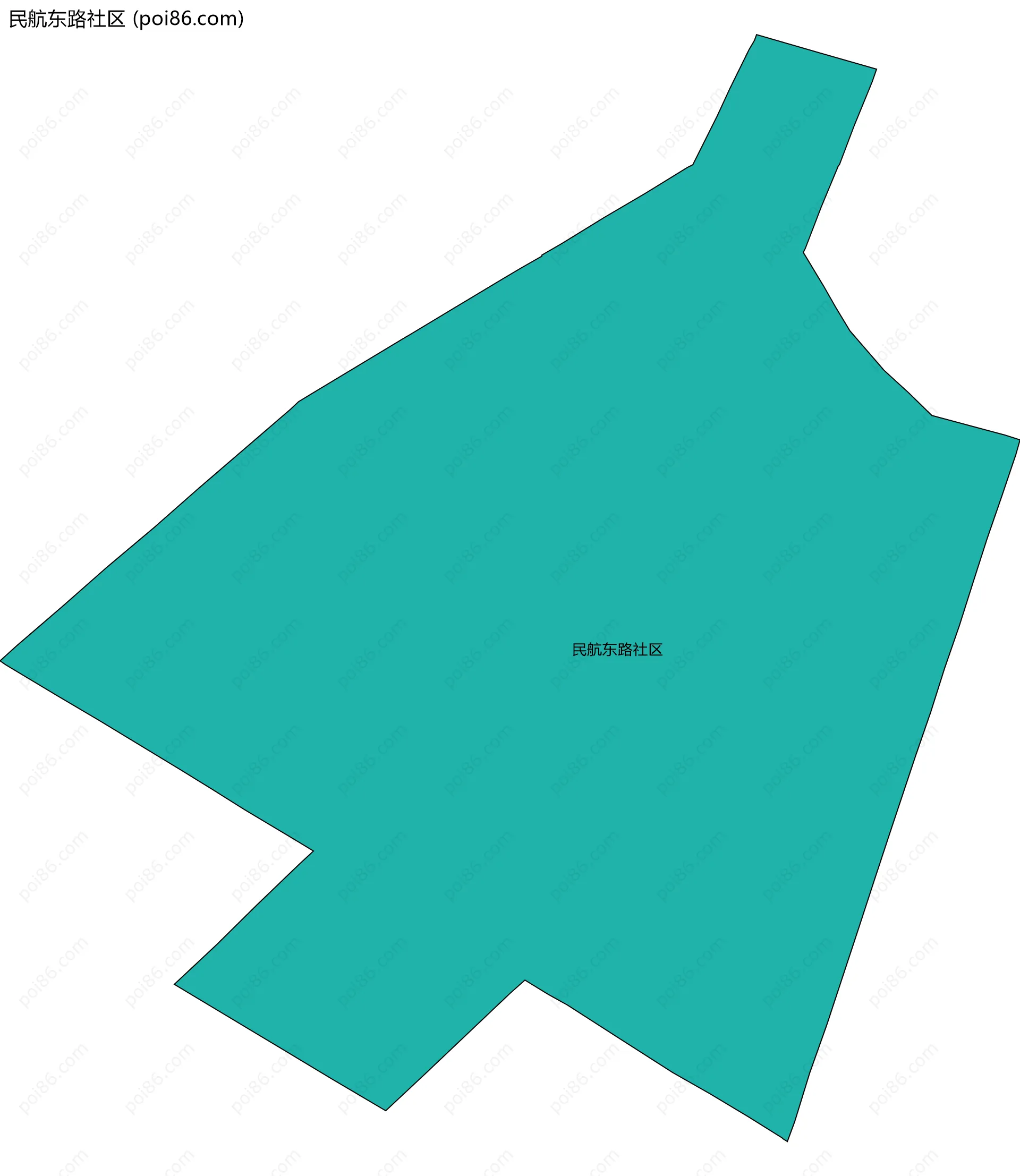 民航东路社区边界地图