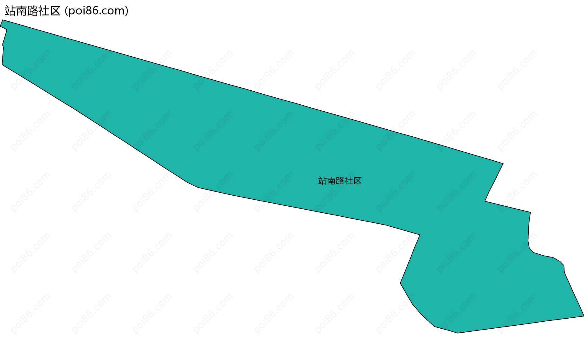 站南路社区边界地图
