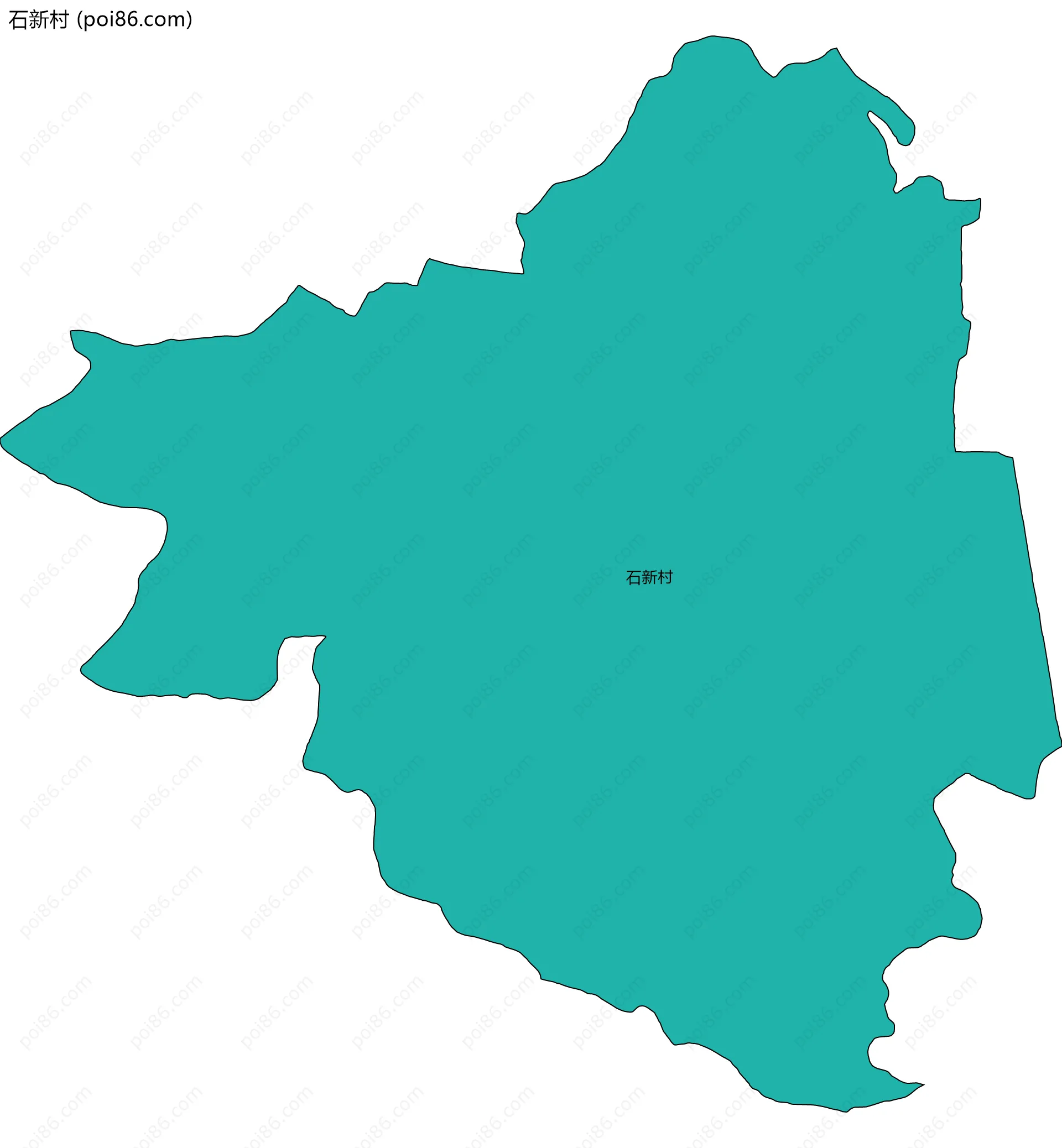 石新村边界地图