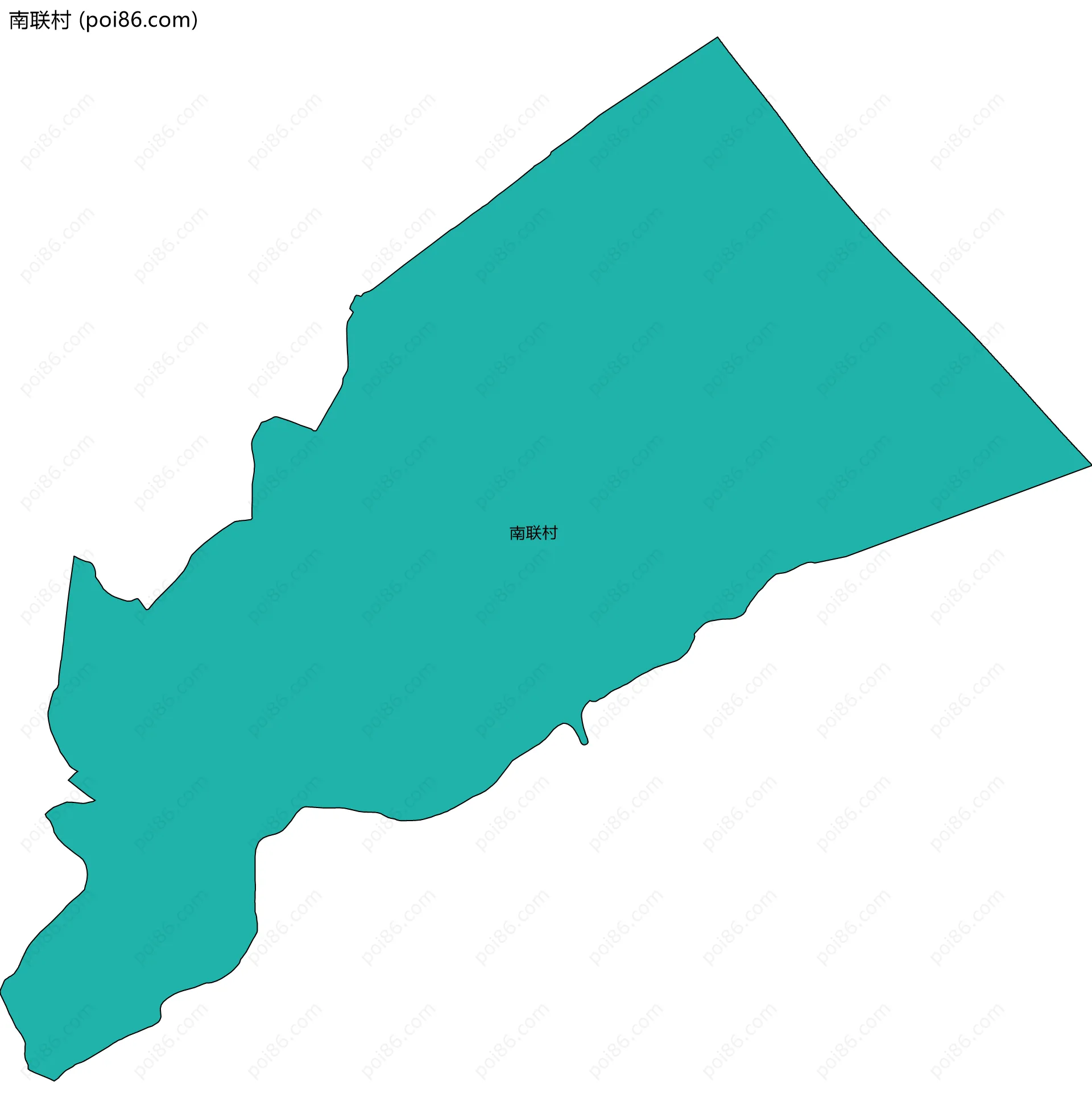 南联村边界地图
