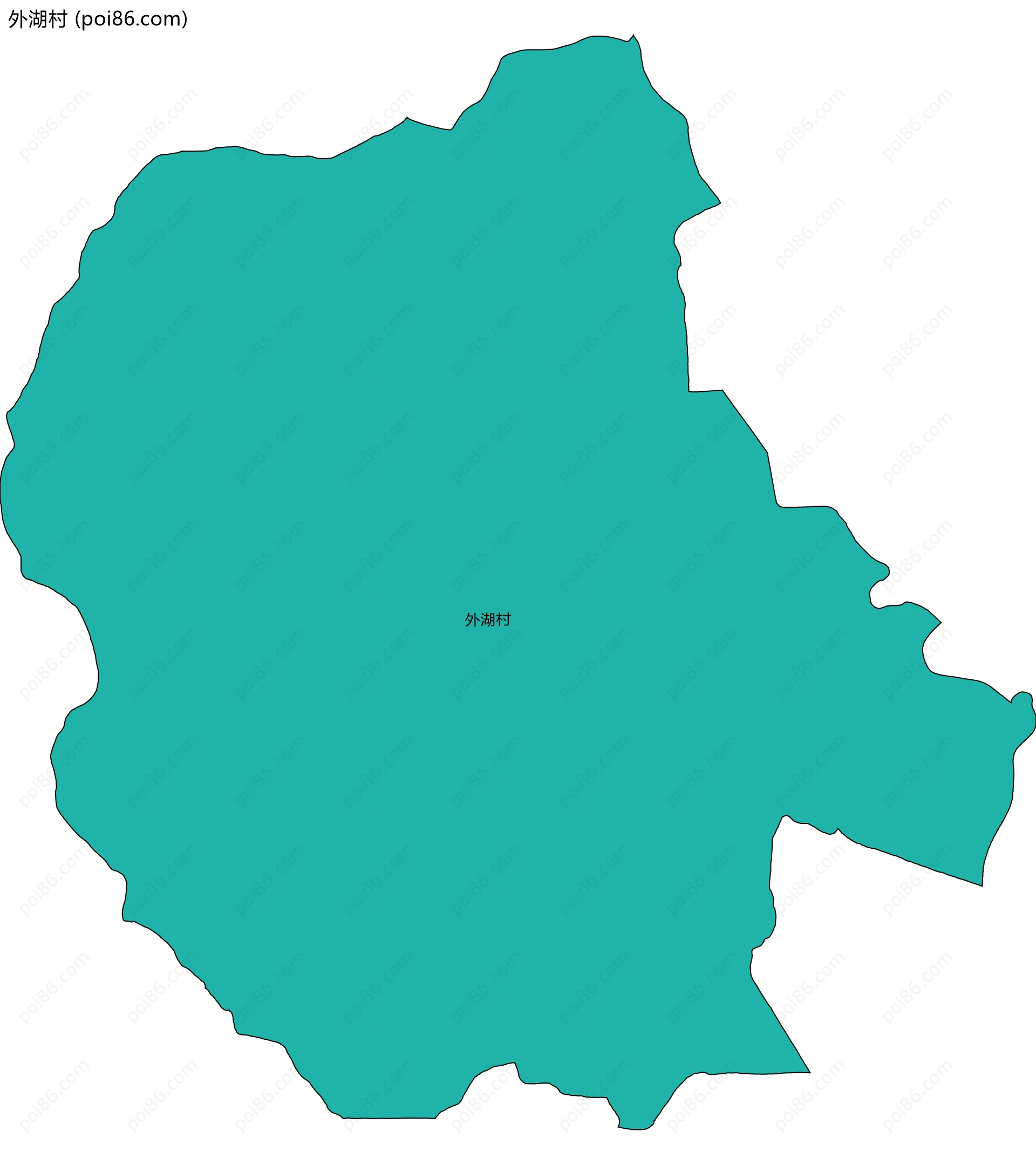 外湖村边界地图