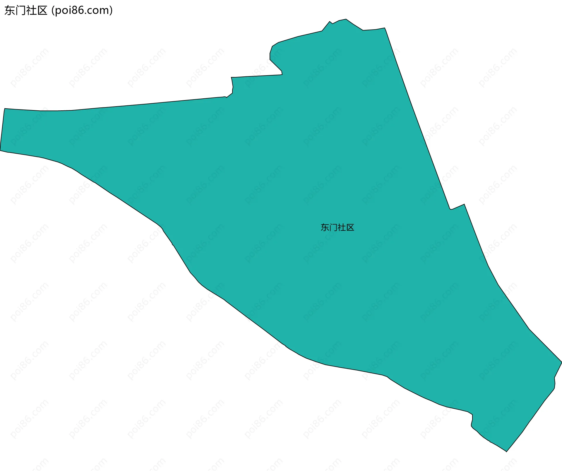 东门社区边界地图