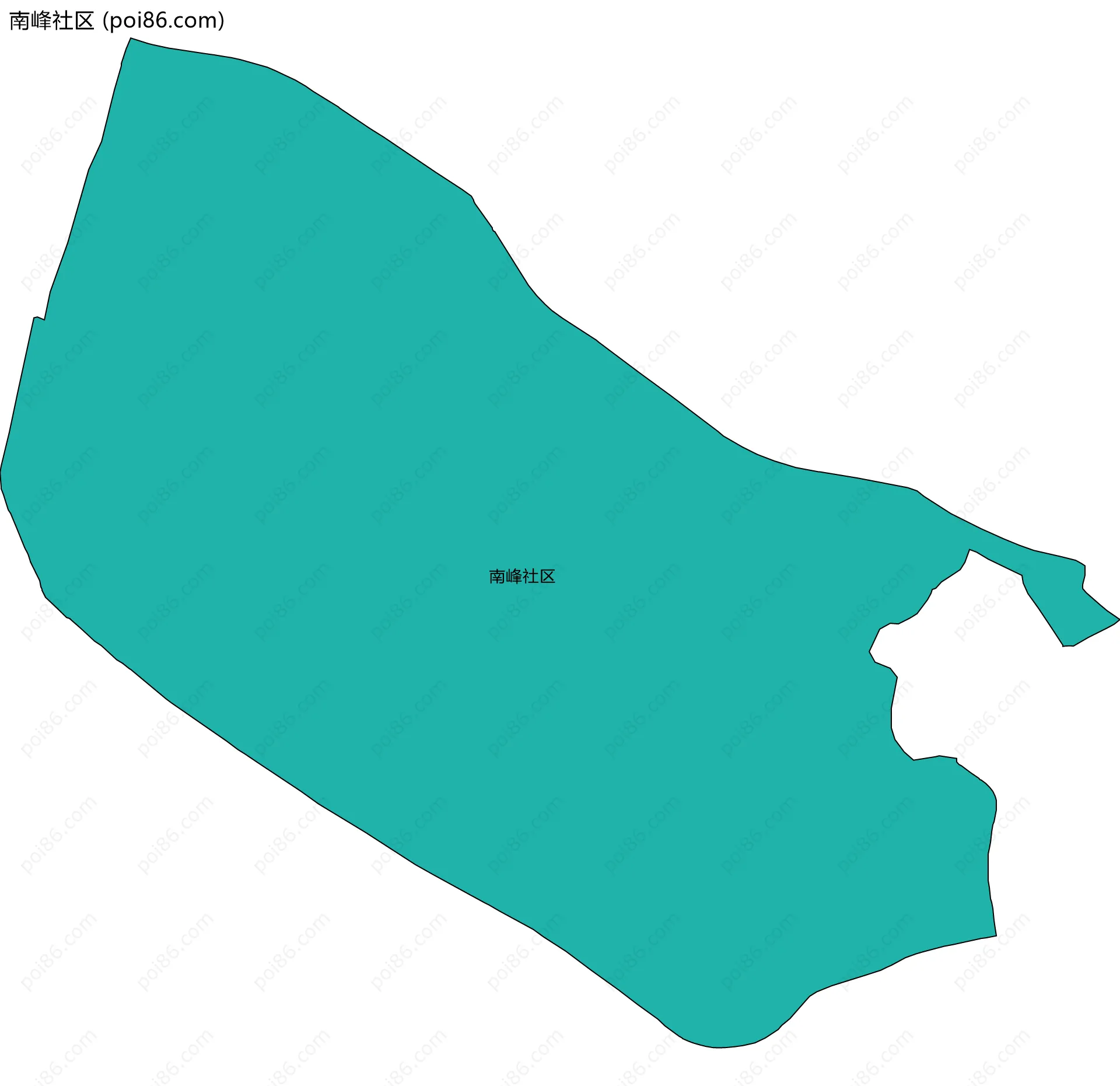 南峰社区边界地图