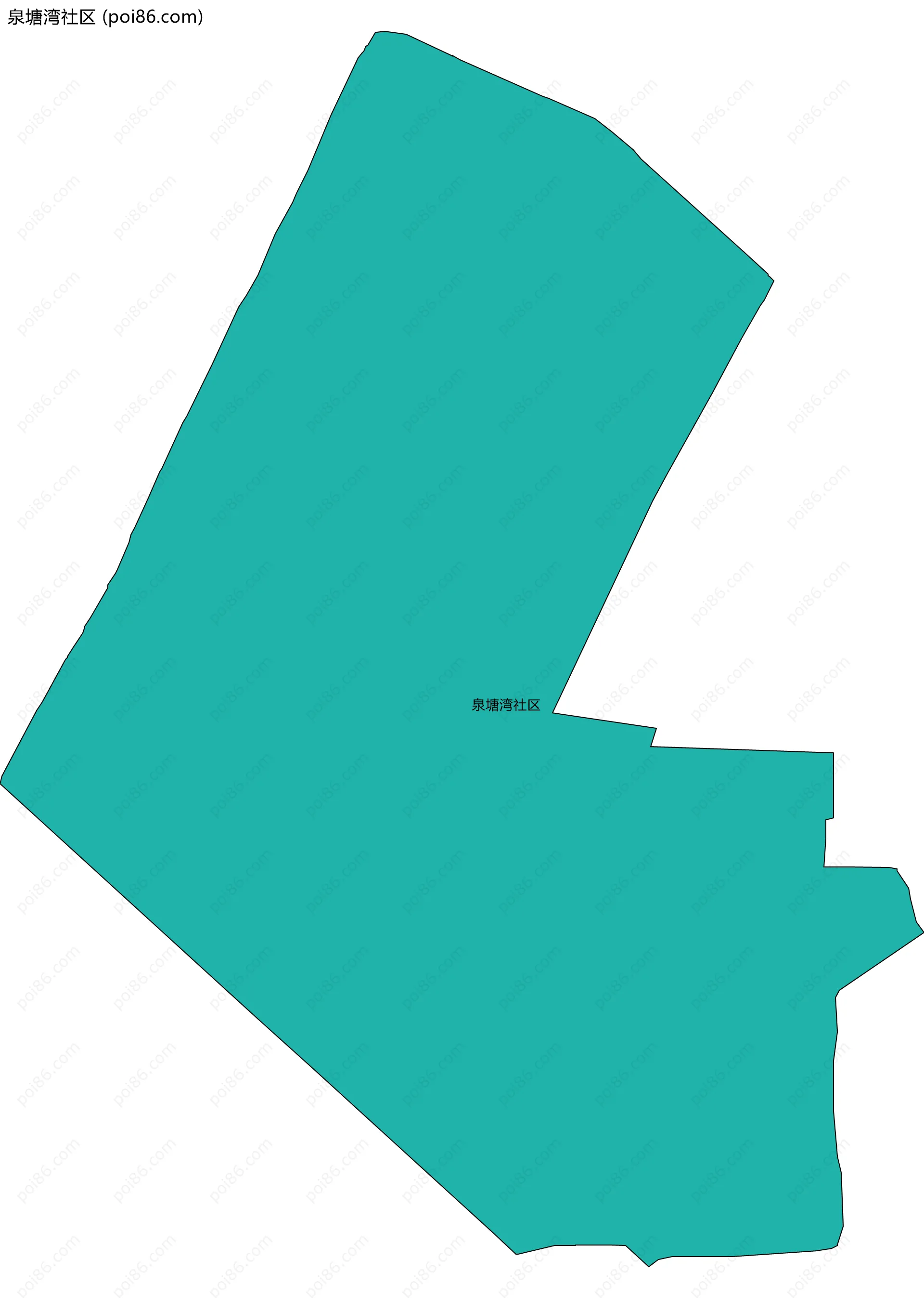 泉塘湾社区边界地图