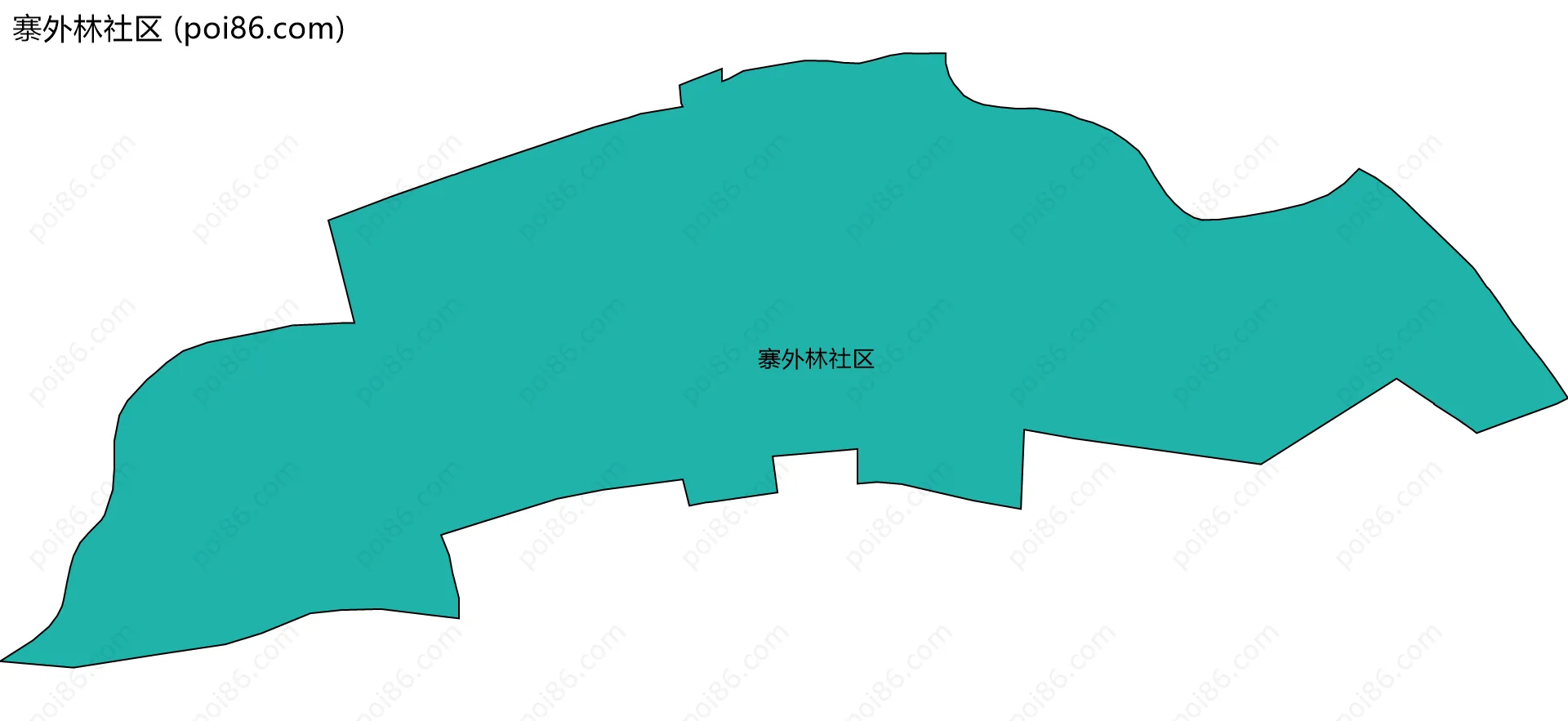 寨外林社区边界地图