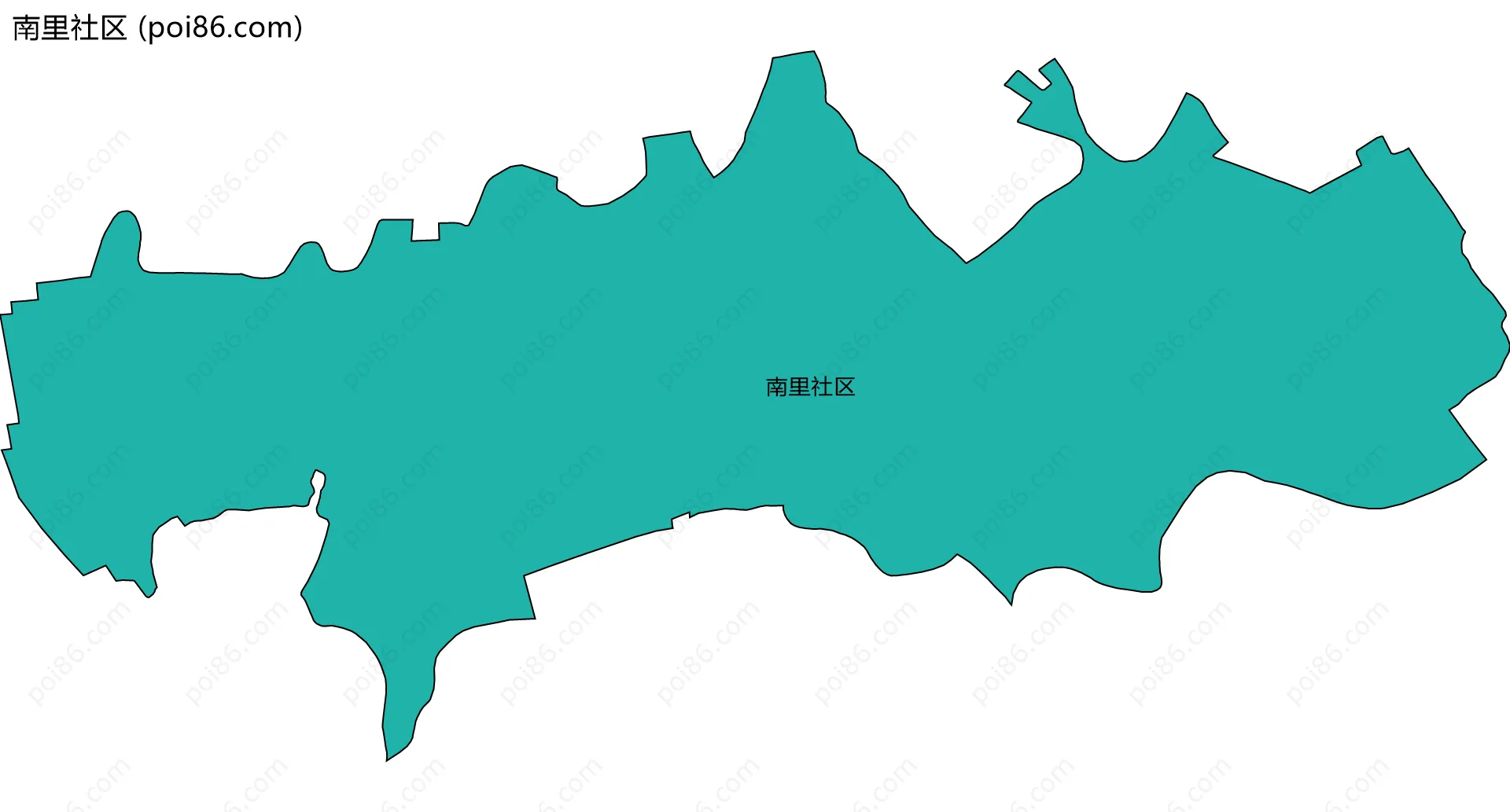 南里社区边界地图