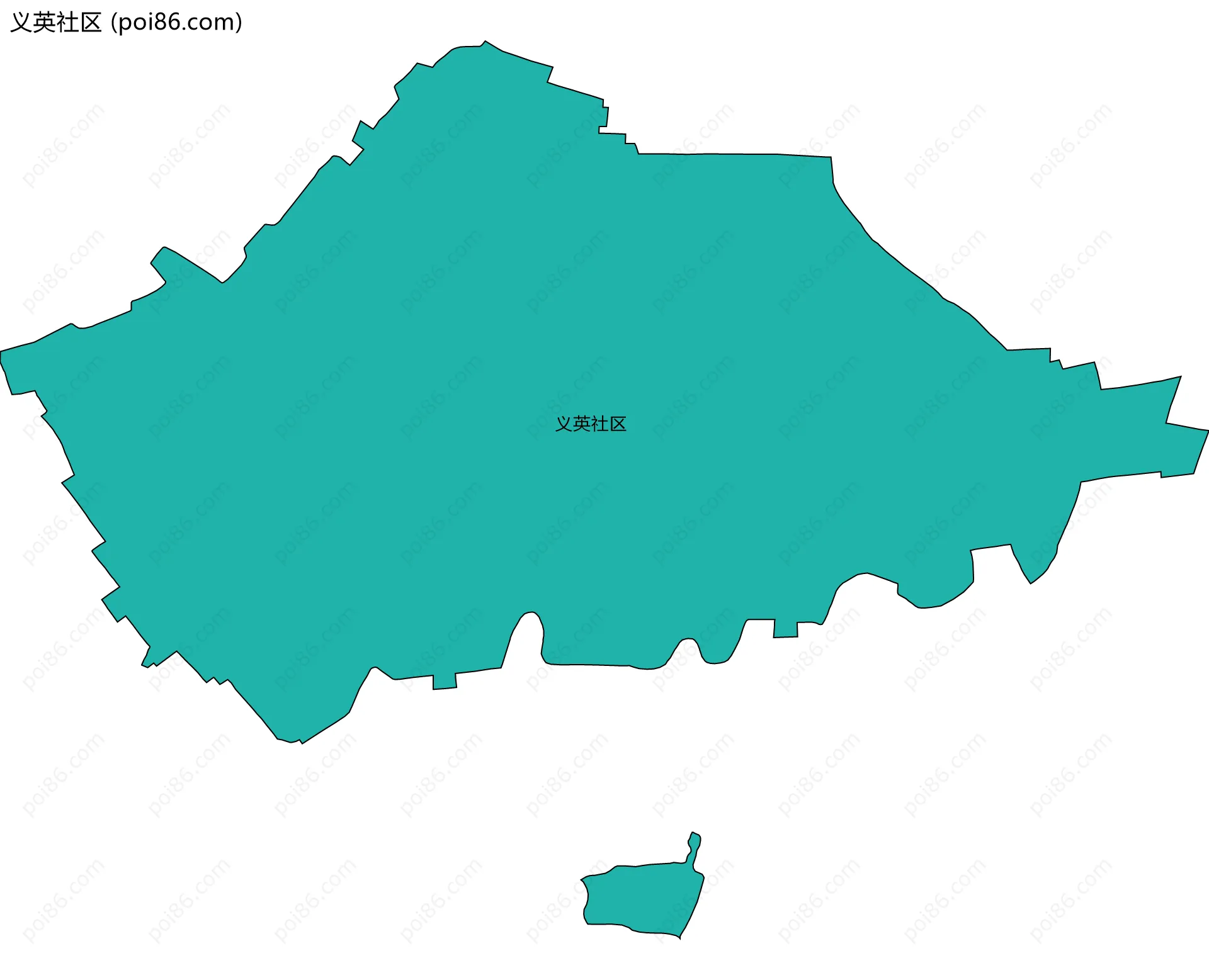 义英社区边界地图