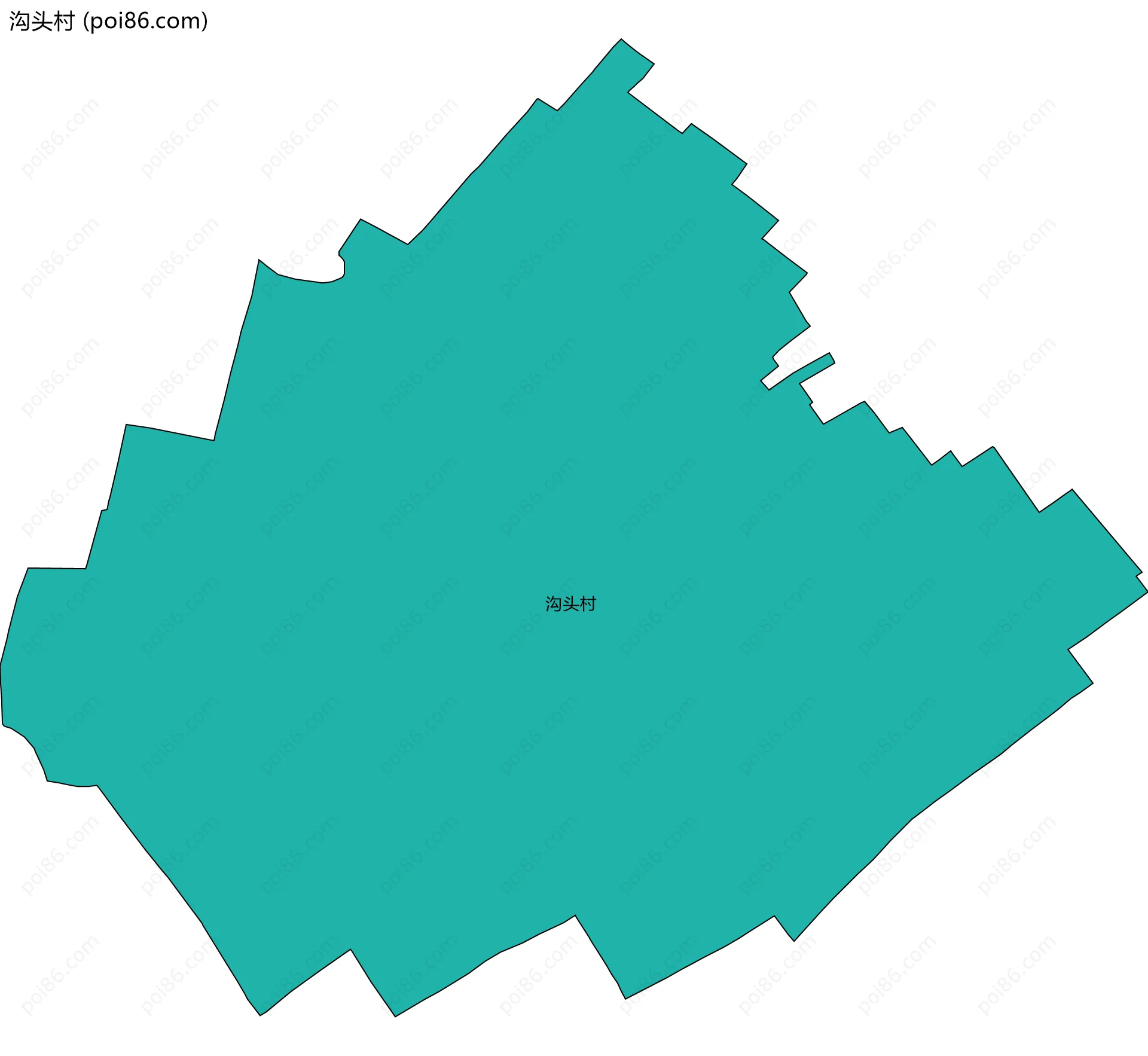 沟头村边界地图