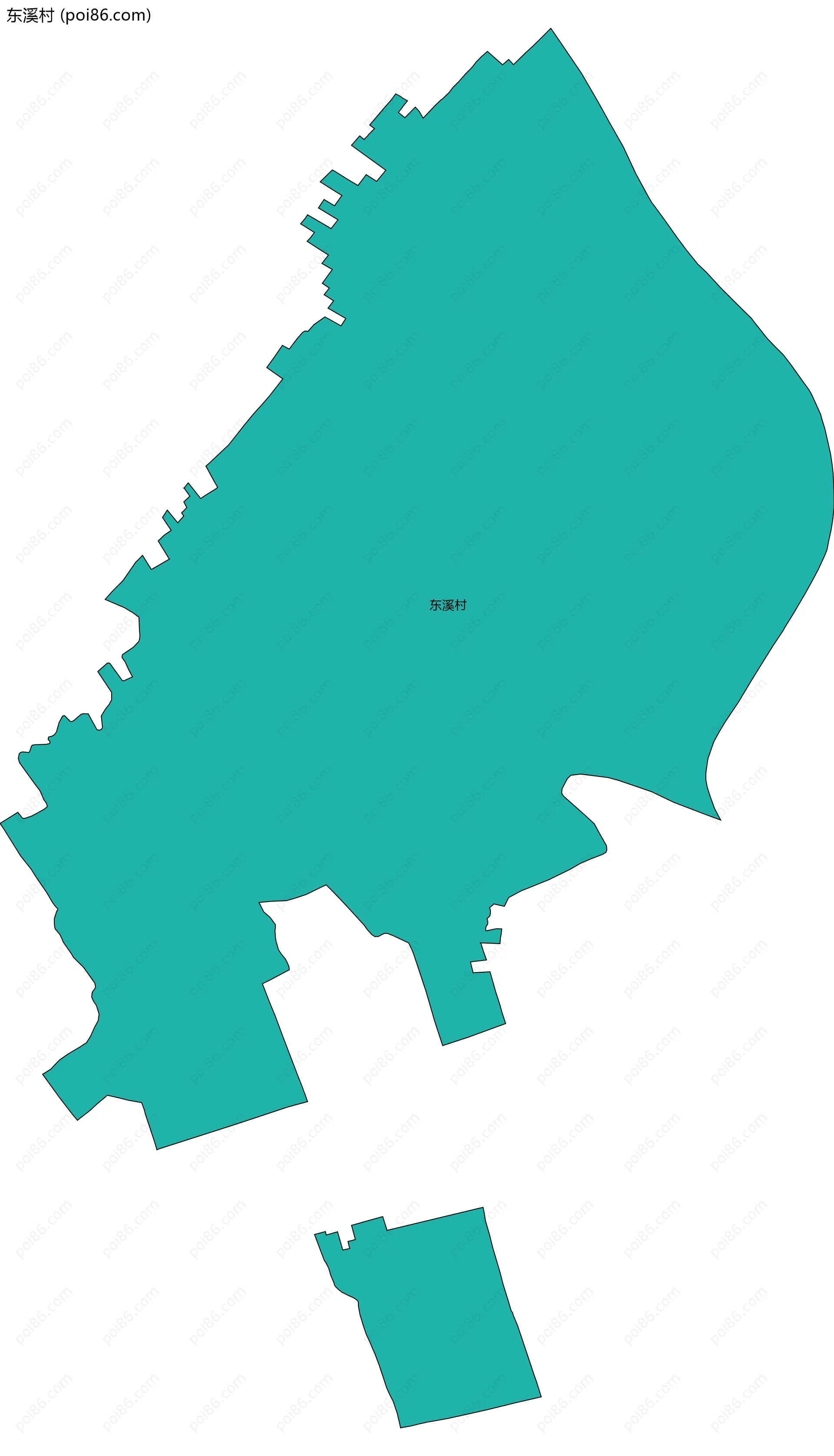 东溪村边界地图