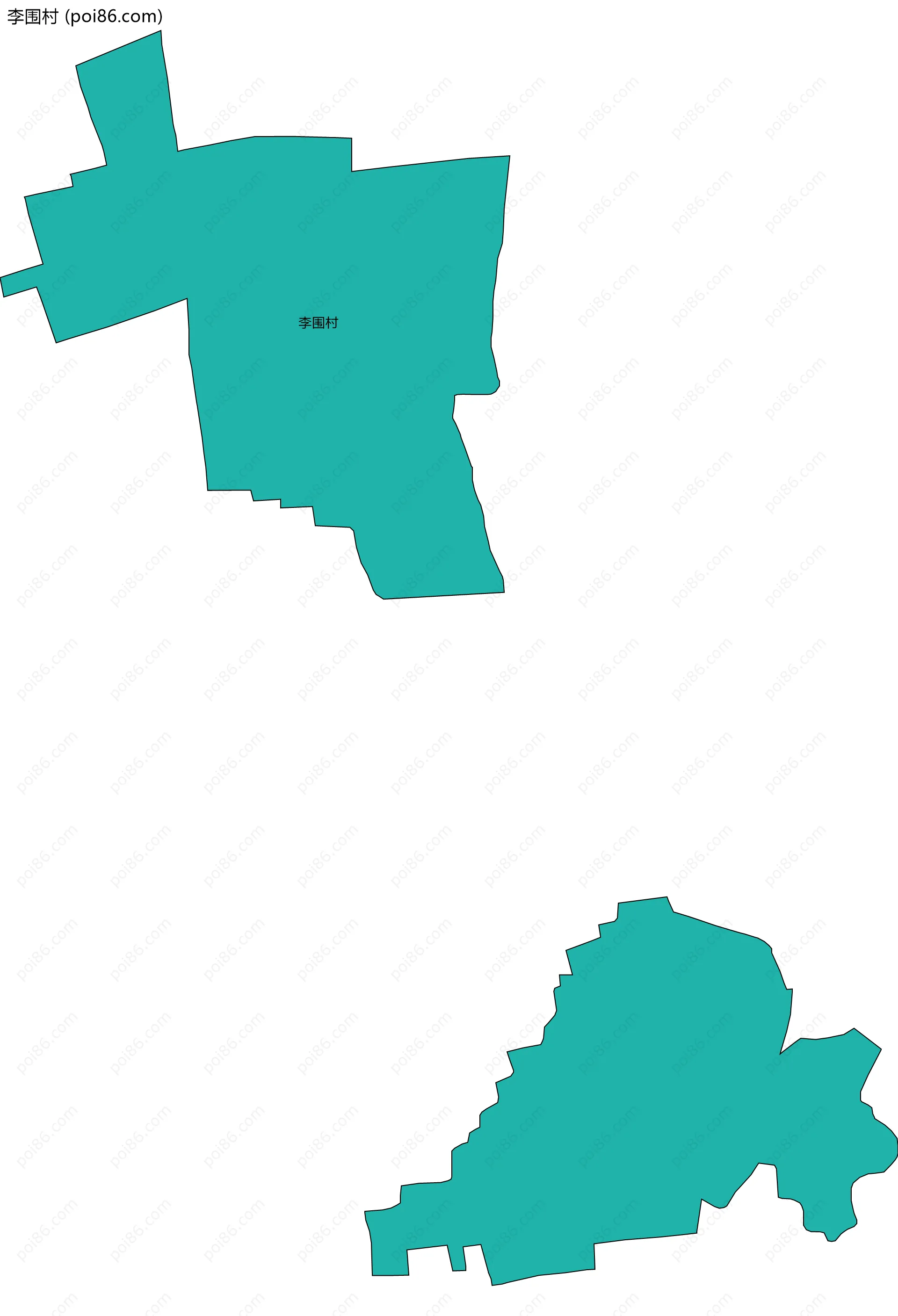 李围村边界地图