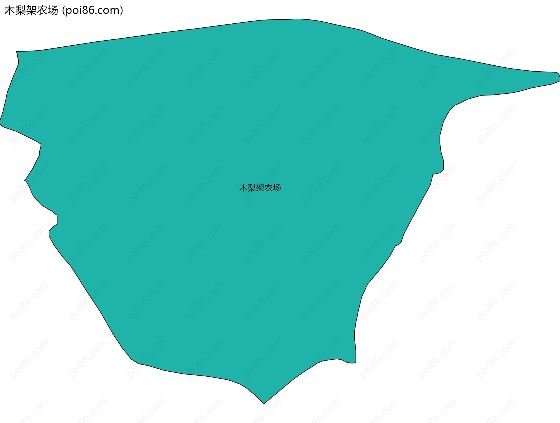 木梨架农场边界地图