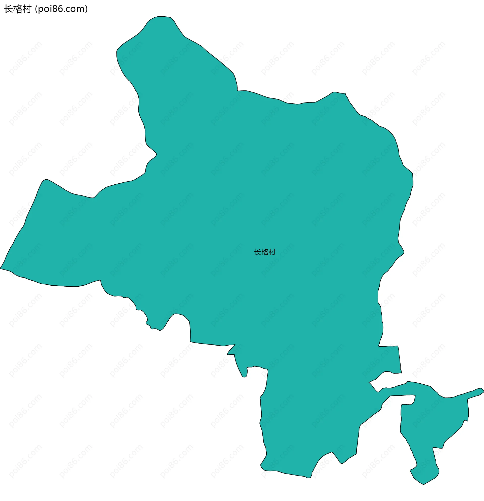 长格村边界地图