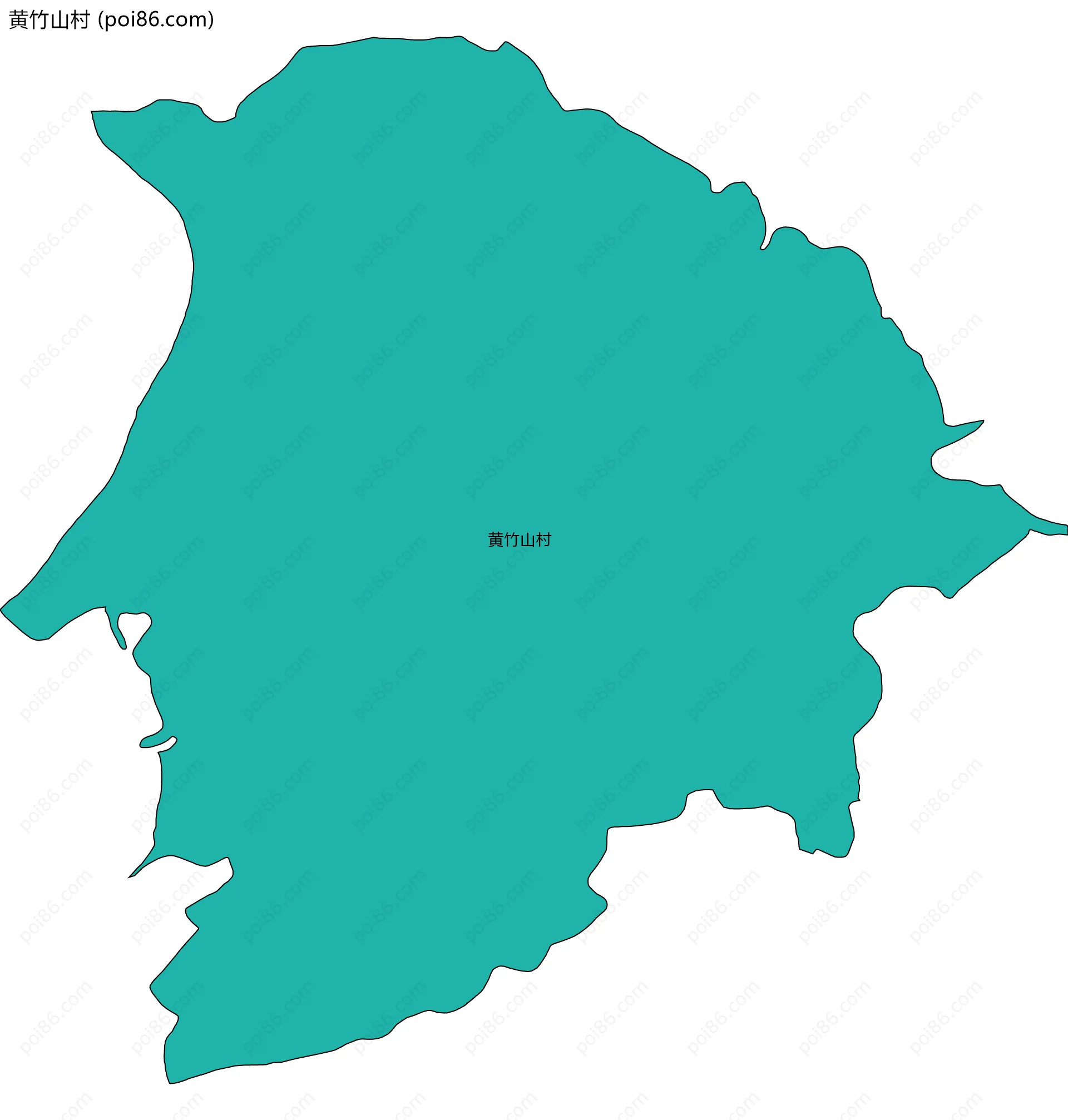 黄竹山村边界地图