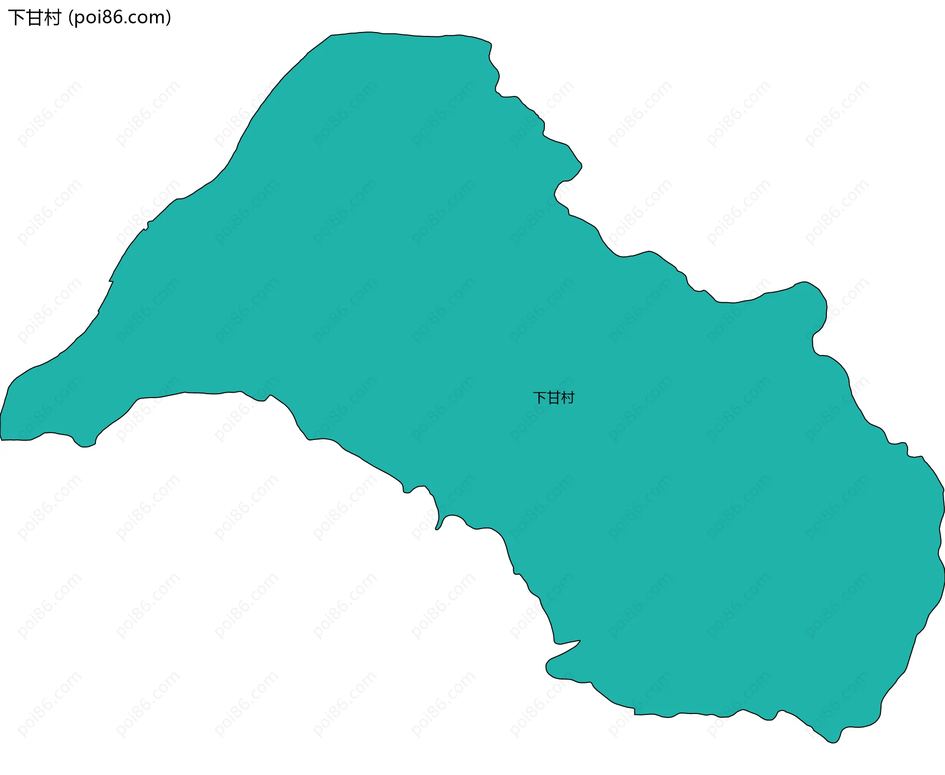 下甘村边界地图